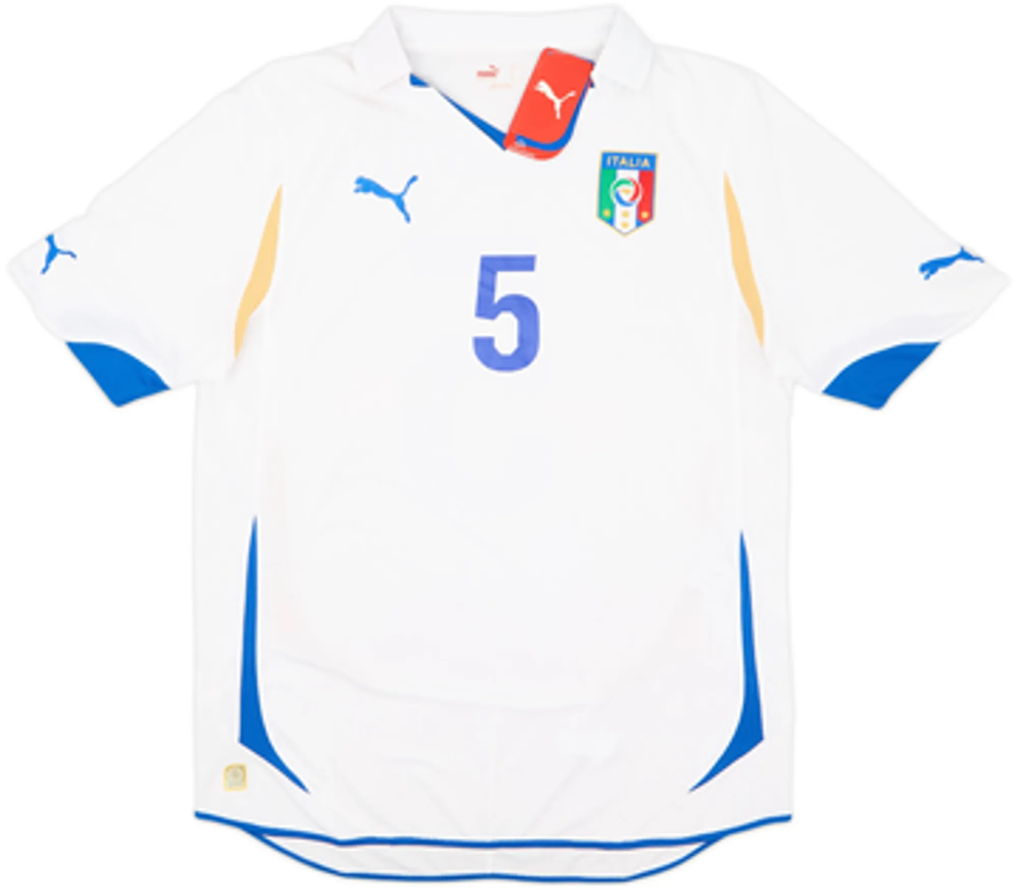 2010-12 Italy Away Shirt Cannavaro #5 (L)