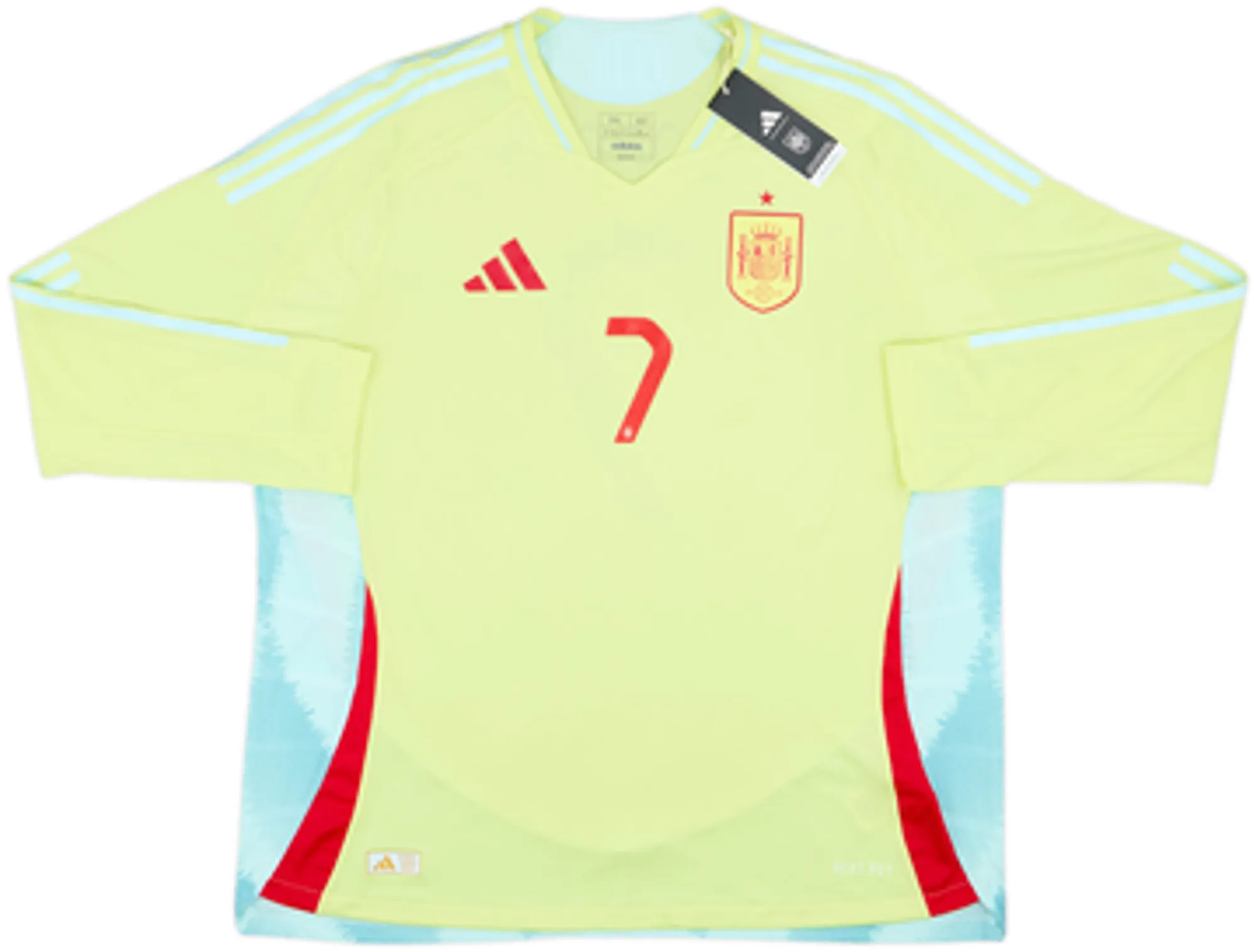 2024-25 Spain Authentic Away L/S Shirt Morata #7 (XXL)