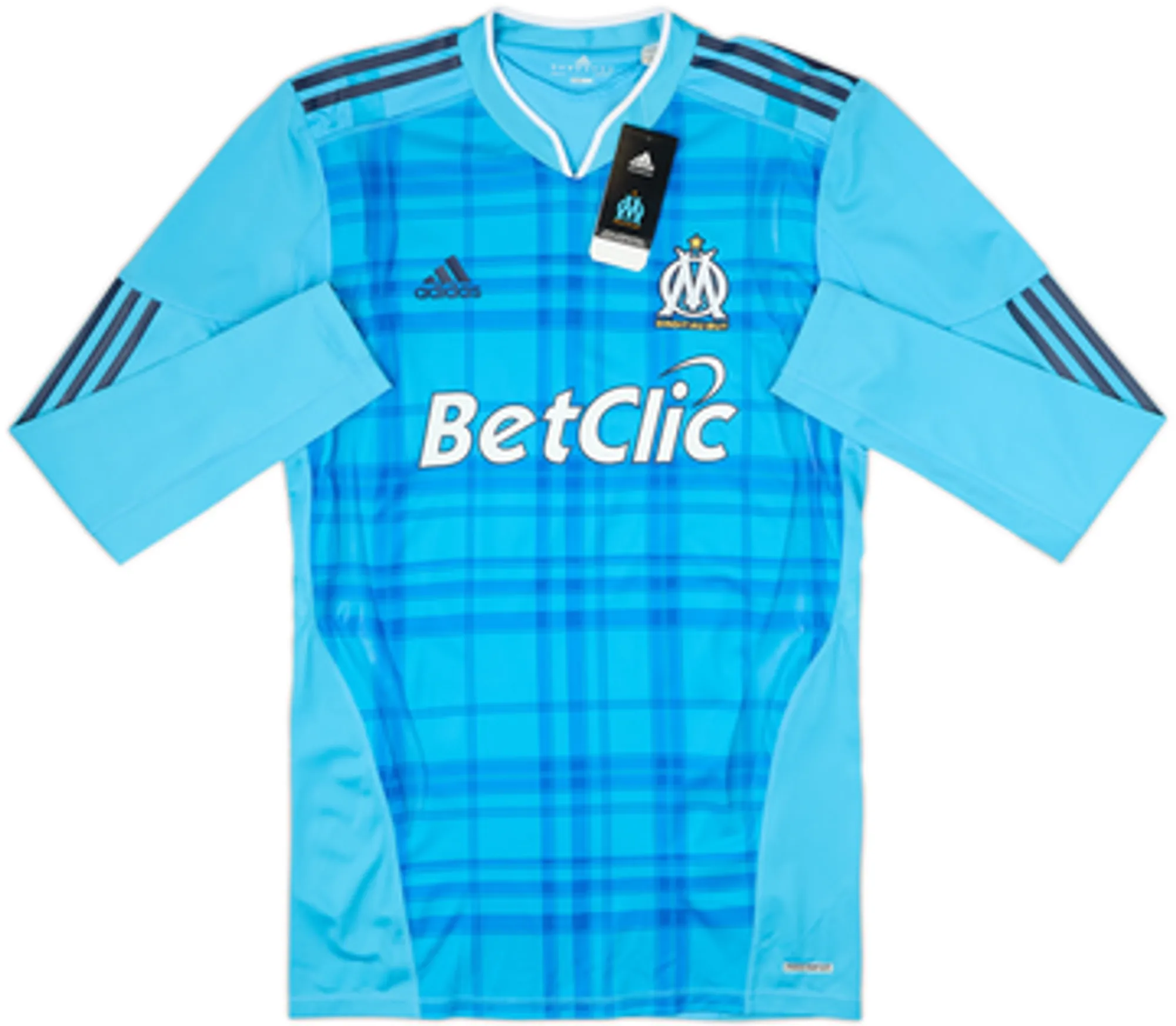 2010-11 Olympique Marseille Player Issue TechFit Away L/S Shirt Gignac #10 (XL)