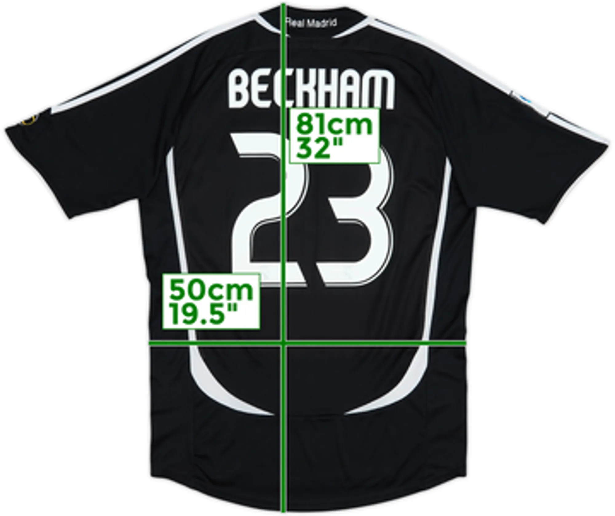 2006-07 Real Madrid Away Shirt Beckham #23 - 6/10 - (L)
