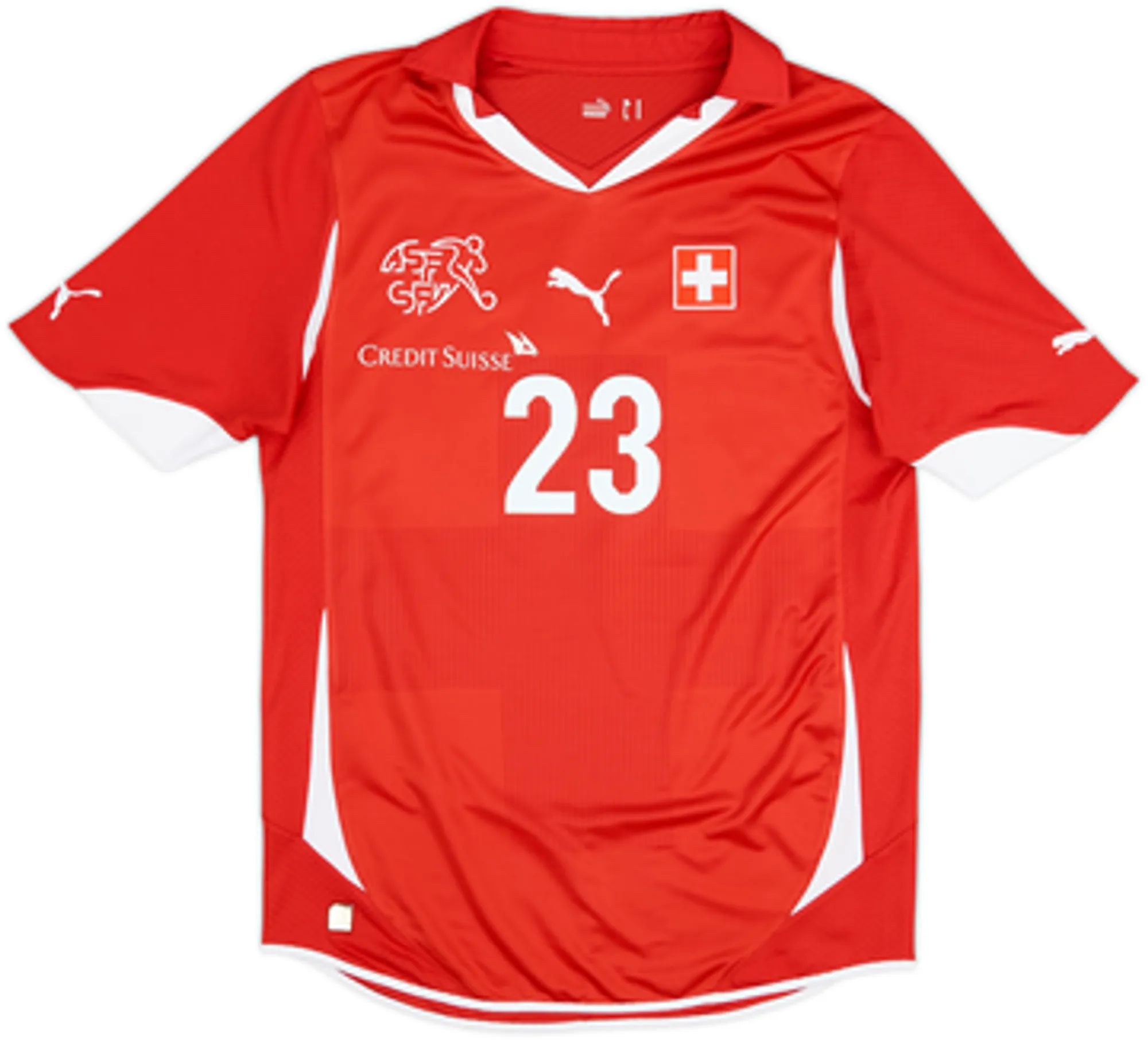 2010-11 Switzerland Home Shirt Shaqiri #23 - 6/10 - (M)