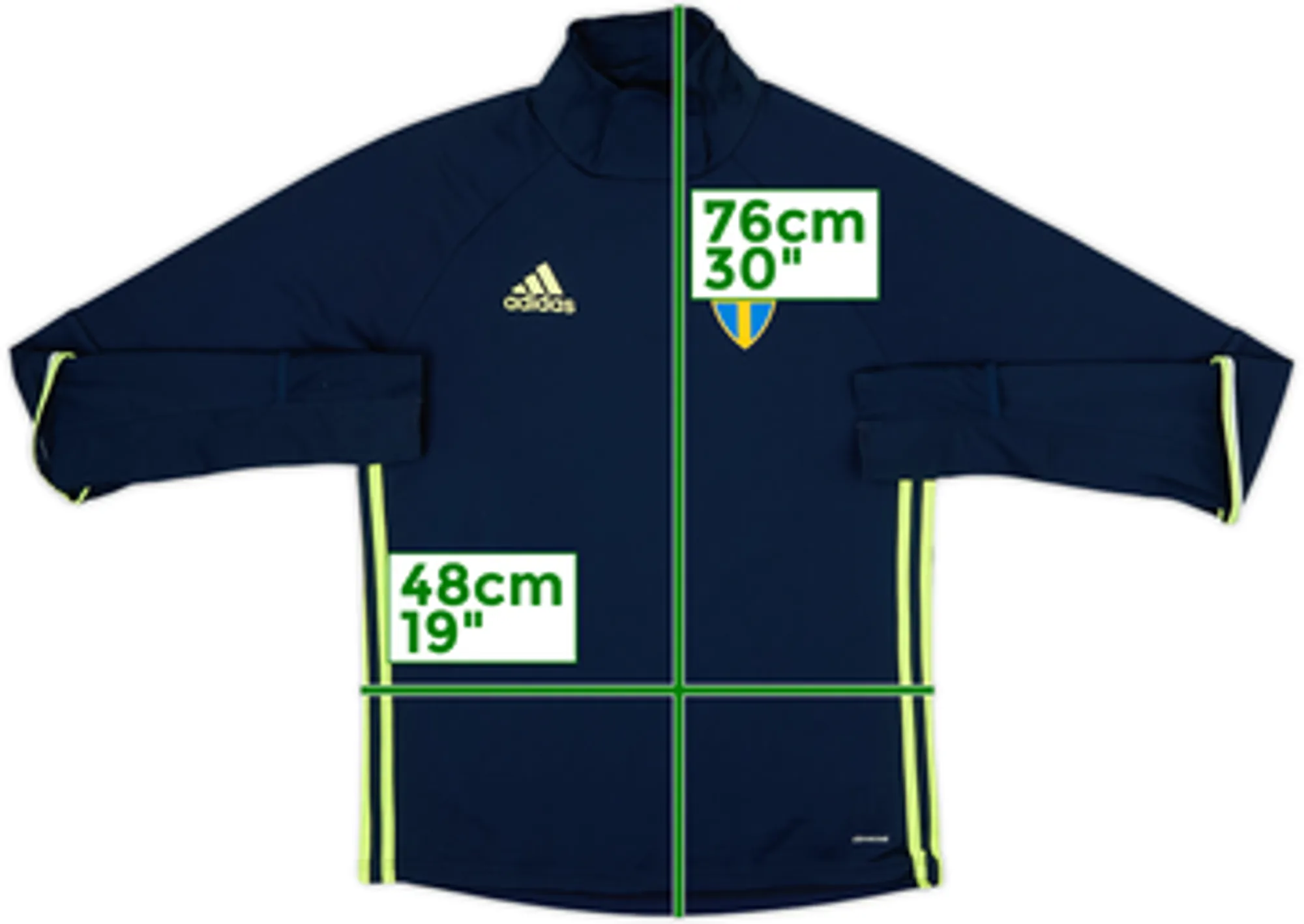 2016-18 Sweden adidas Drill Top - 7/10 - (S)