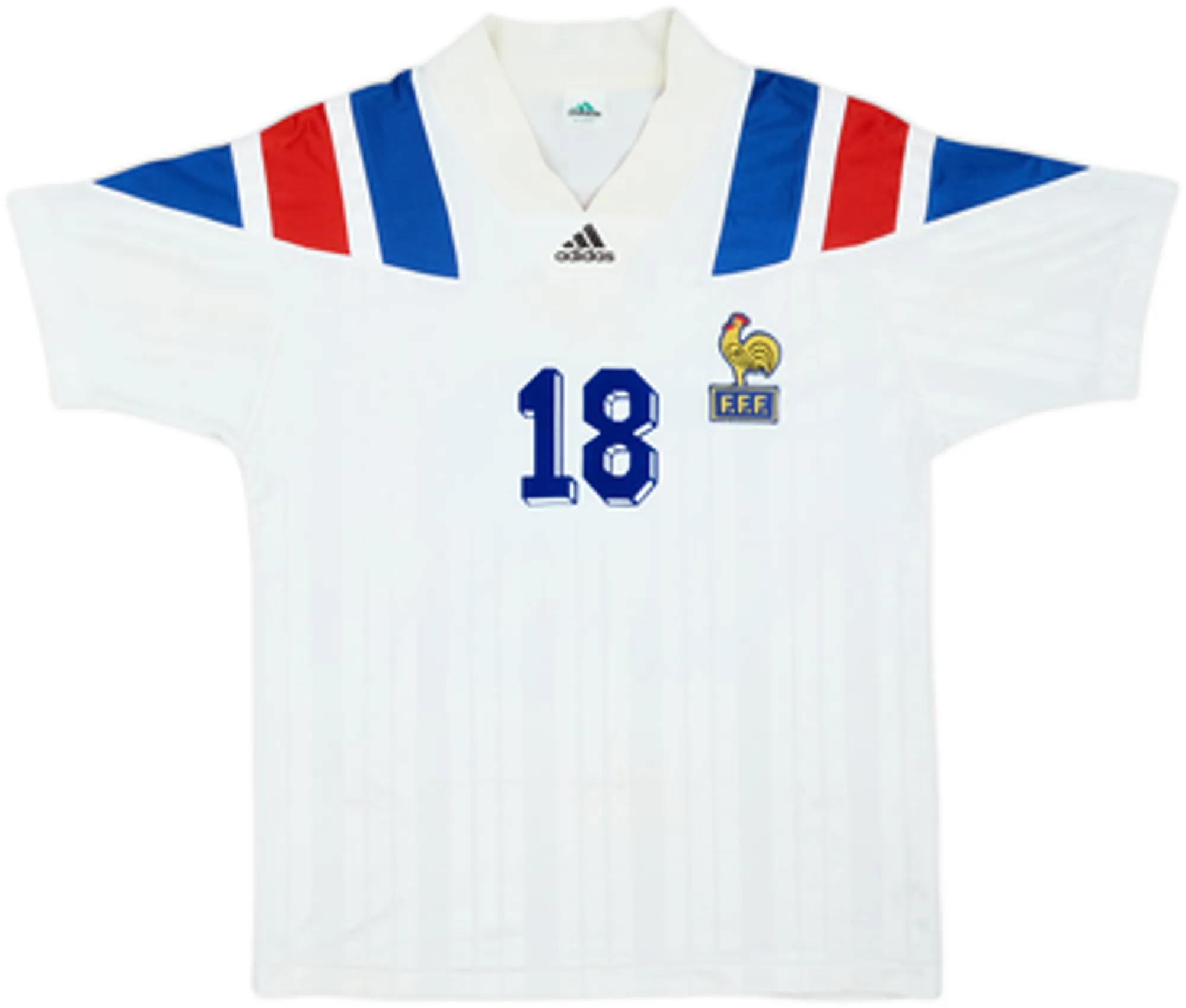 1992-94 France Away Shirt Cantona #18 - 5/10 - (M)