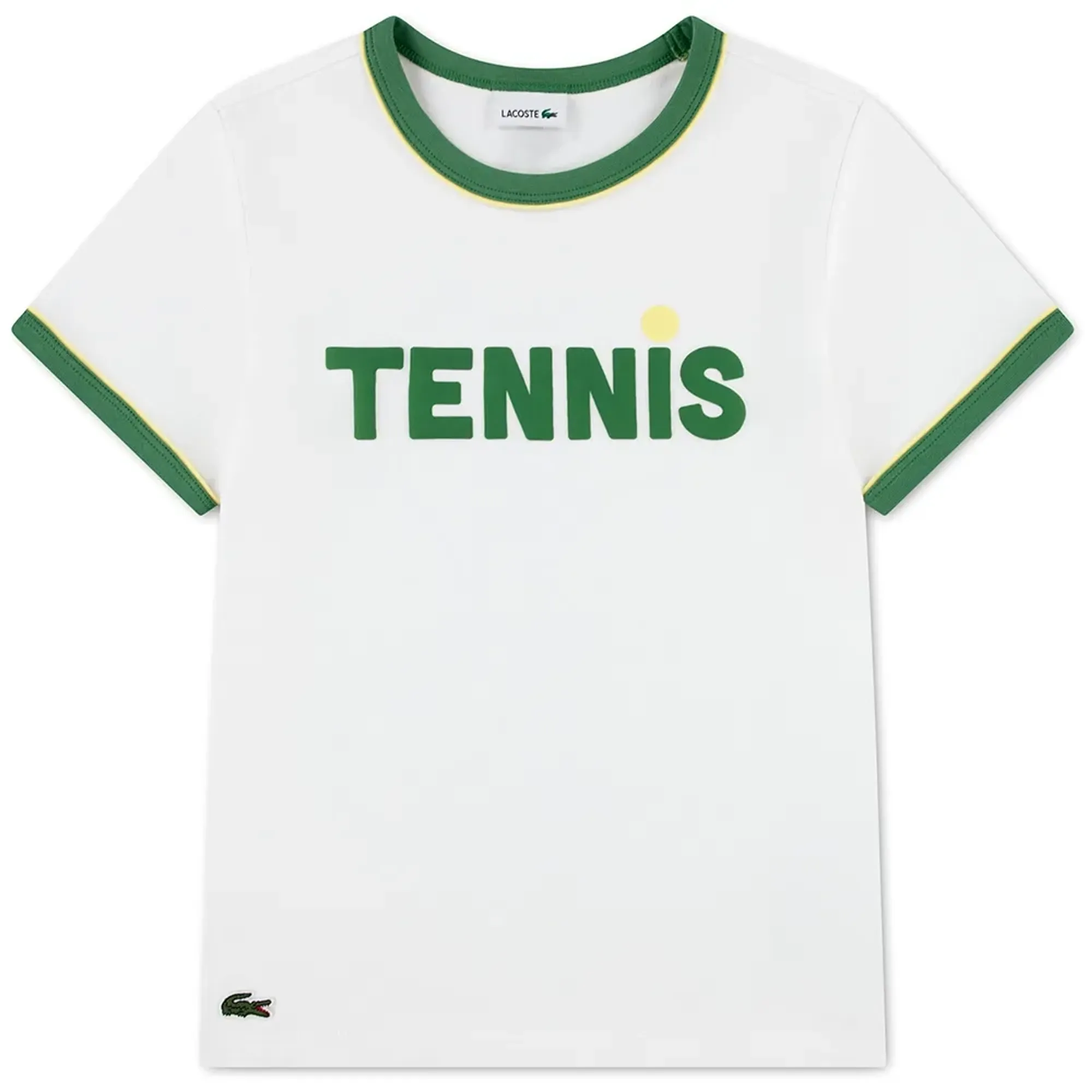 Lacoste Printed Cotton T-shirt - White