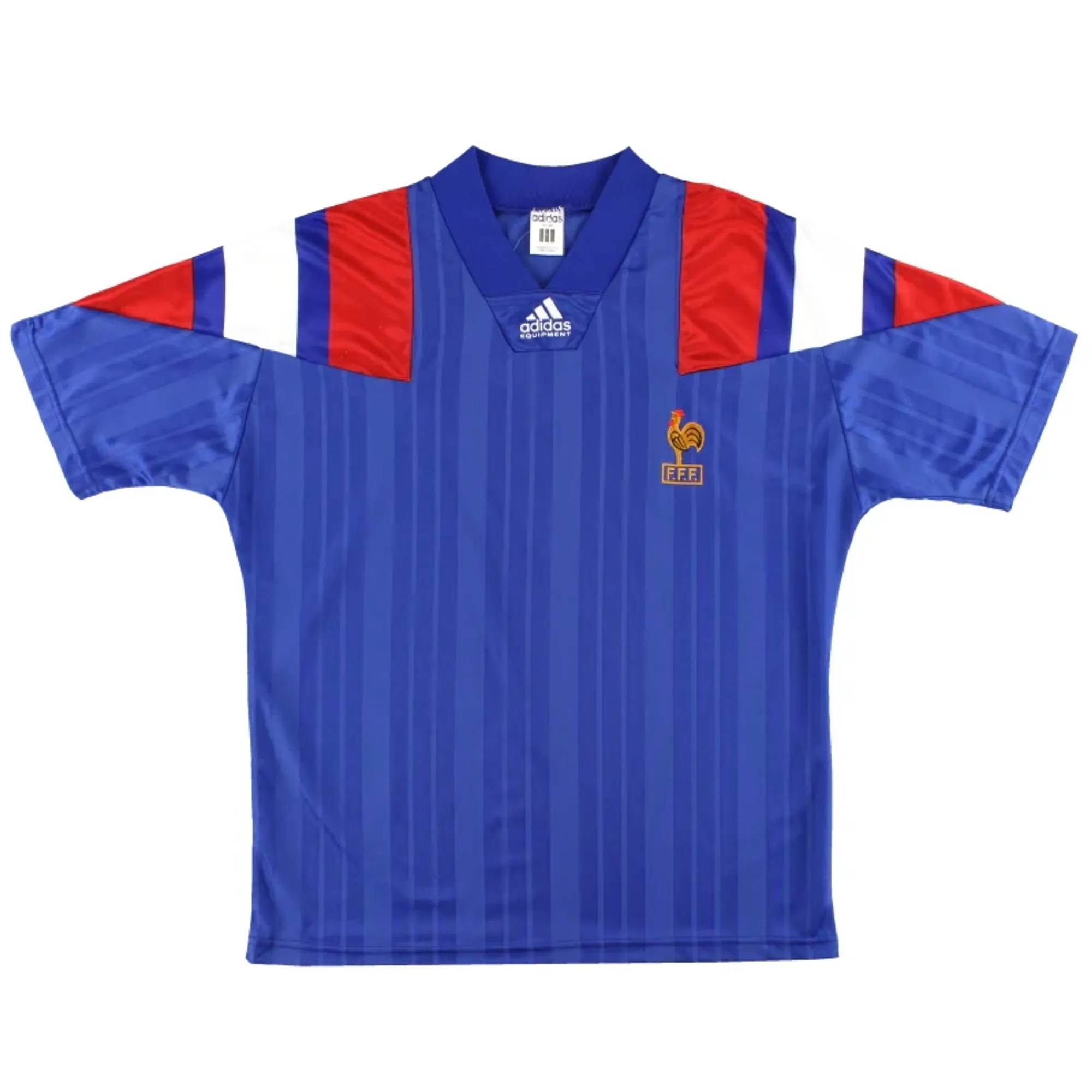 1992-94 France adidas Home Shirt L - France / Good 
