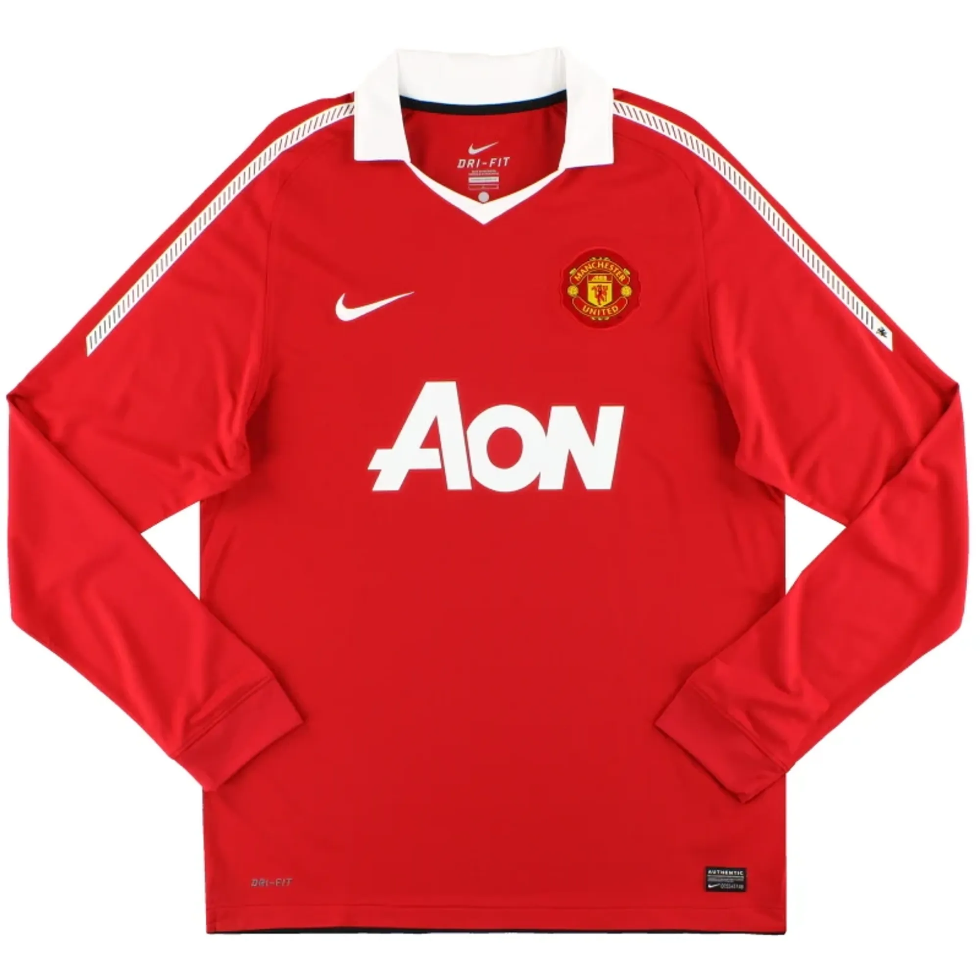2010-11 Manchester United Nike Home Shirt L/S L - Manchester United / Excellent 