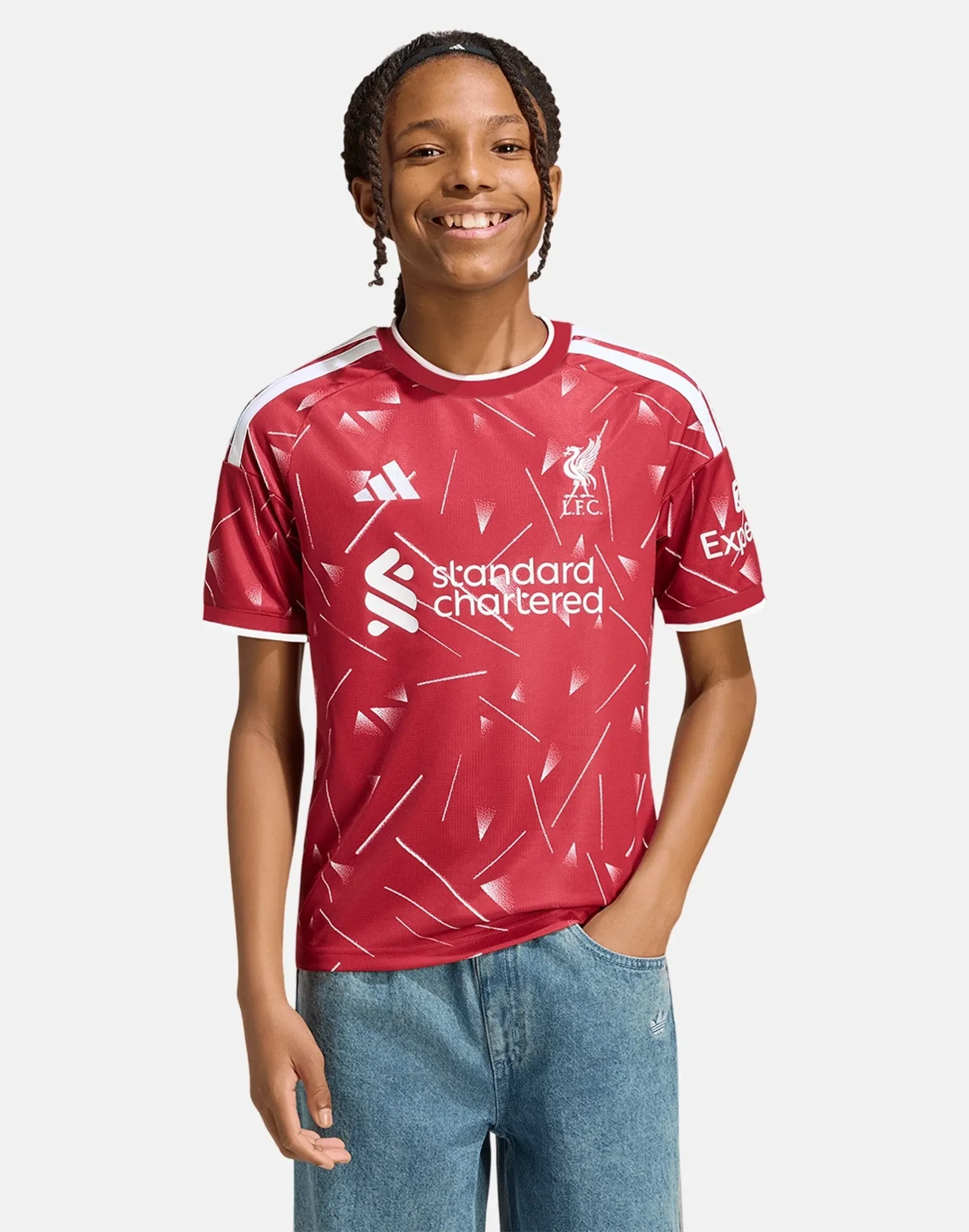 Kids' adidas Liverpool 26/27 Home Jersey in Red 