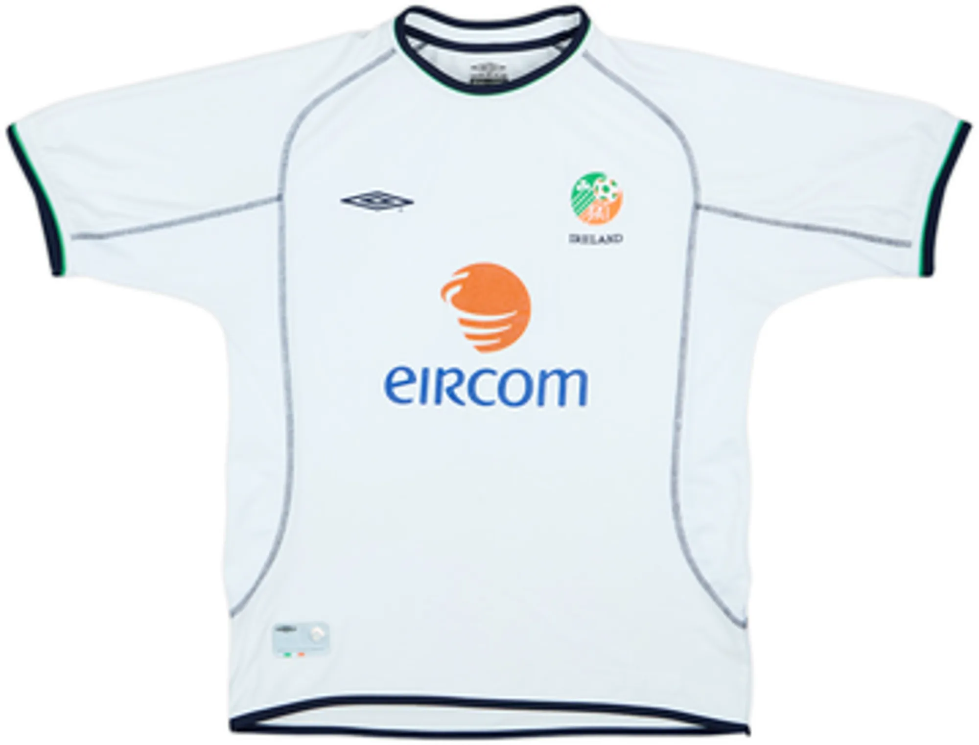 2001-02 Ireland Away Shirt Keane #6EL