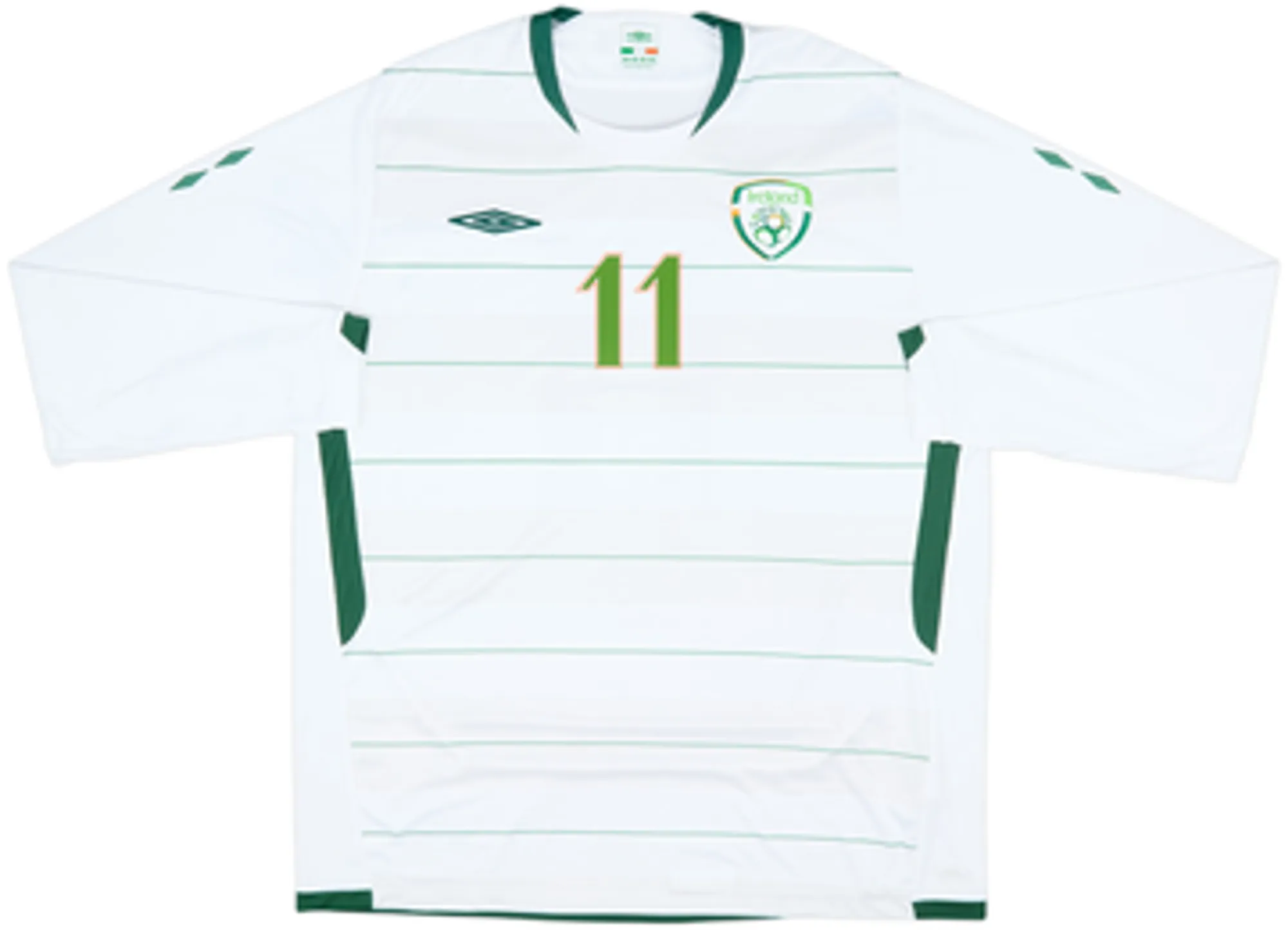 2009-10 Ireland Away L/S Shirt Duff #11 - 8/10 - (XL)