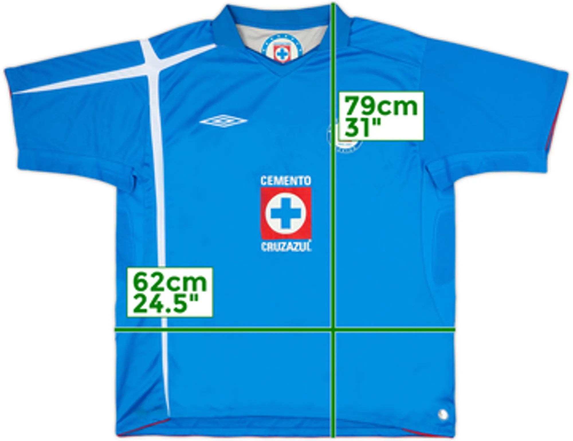 2006-08 Cruz Azul Home Shirt - 7/10 - (XL)