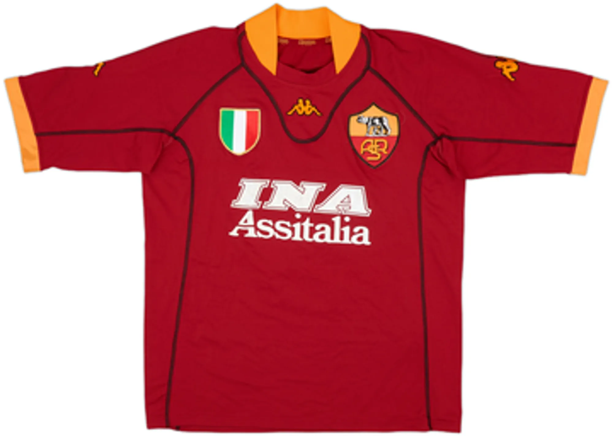 2001-02 Roma Home Shirt Batistuta #9 - 6/10 - (L)