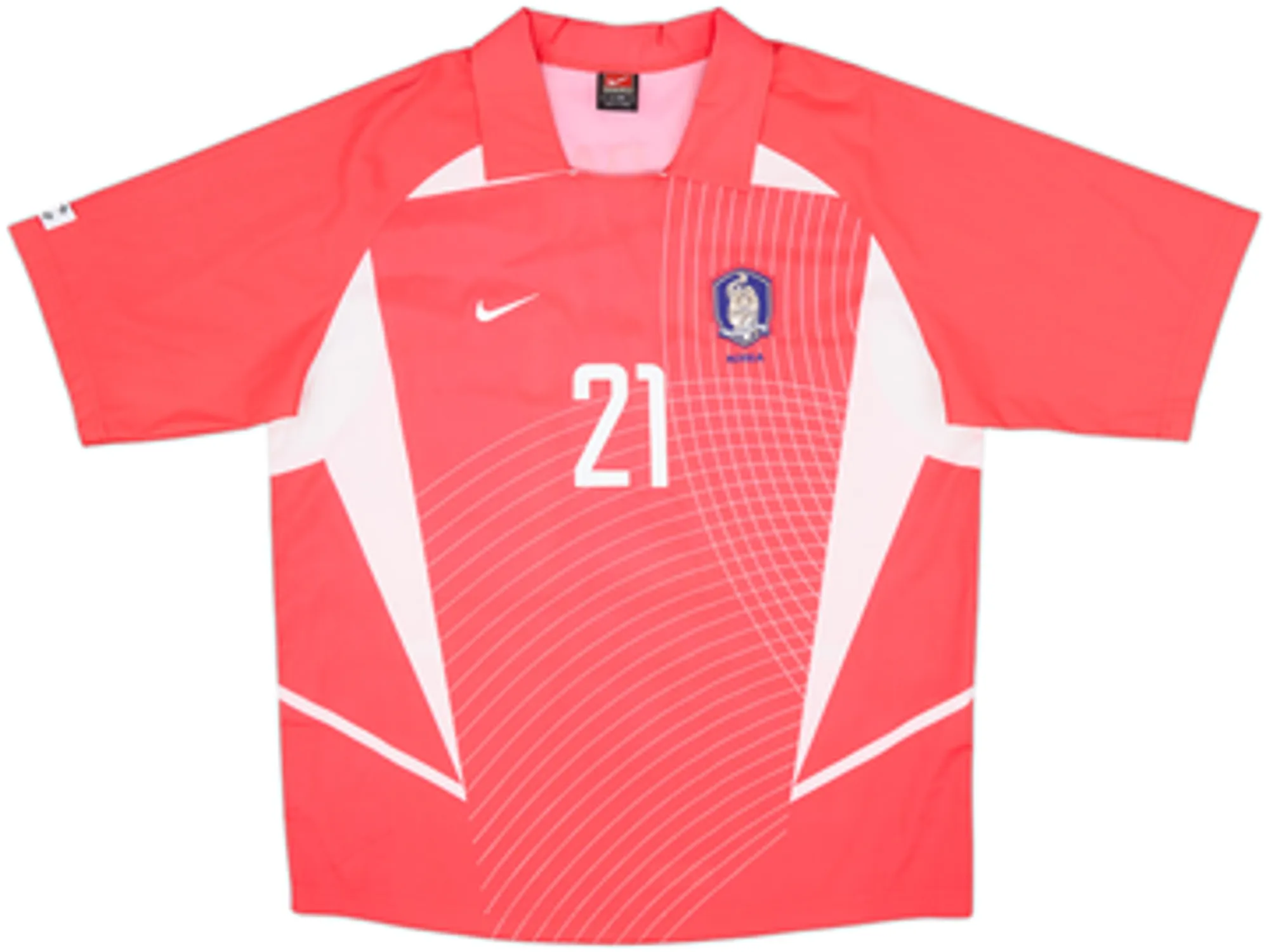 2002-03 South Korea Home Shirt J.S.Park #21 - 6/10 - (L)