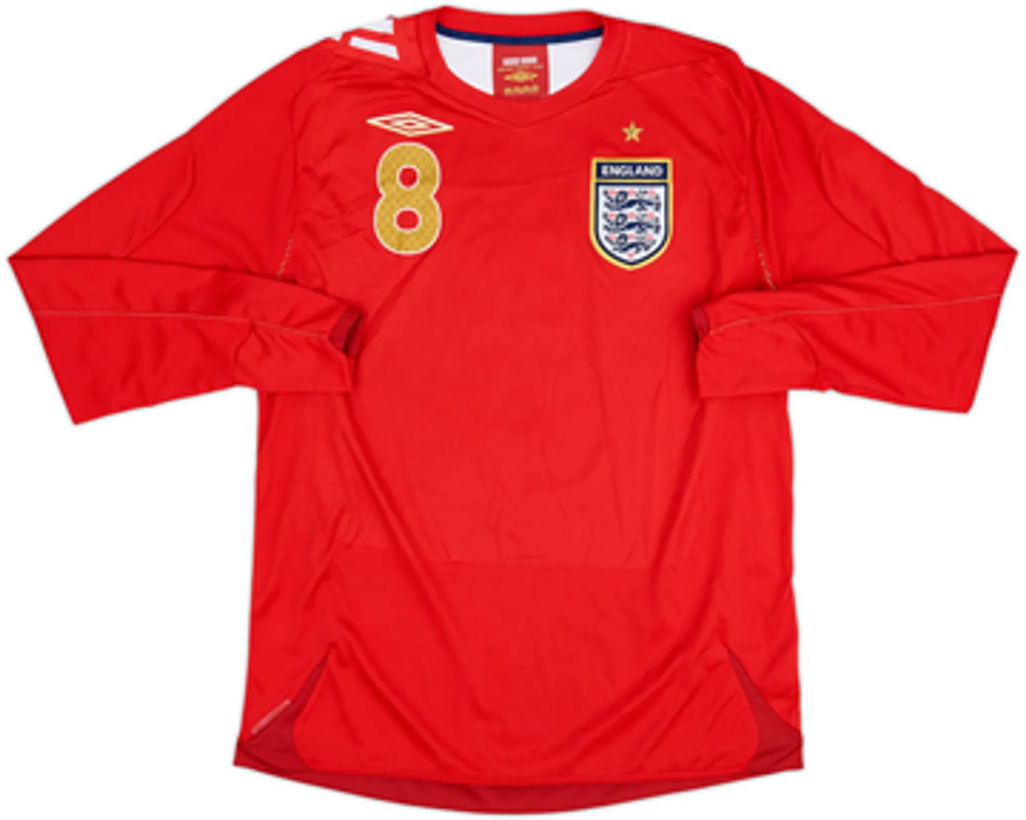 2006-08 England Away L/S Shirt Lampard #8 - 9/10 - (L)