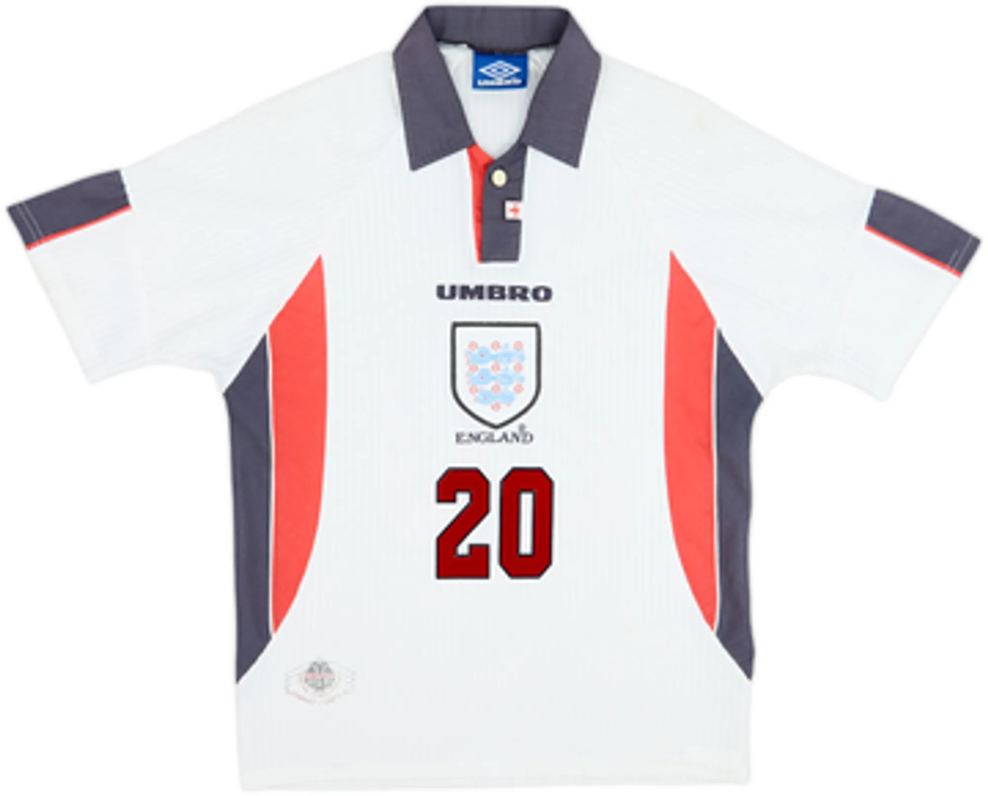 1997-99 England Home Shirt Owen #20 - 5/10 - (L)