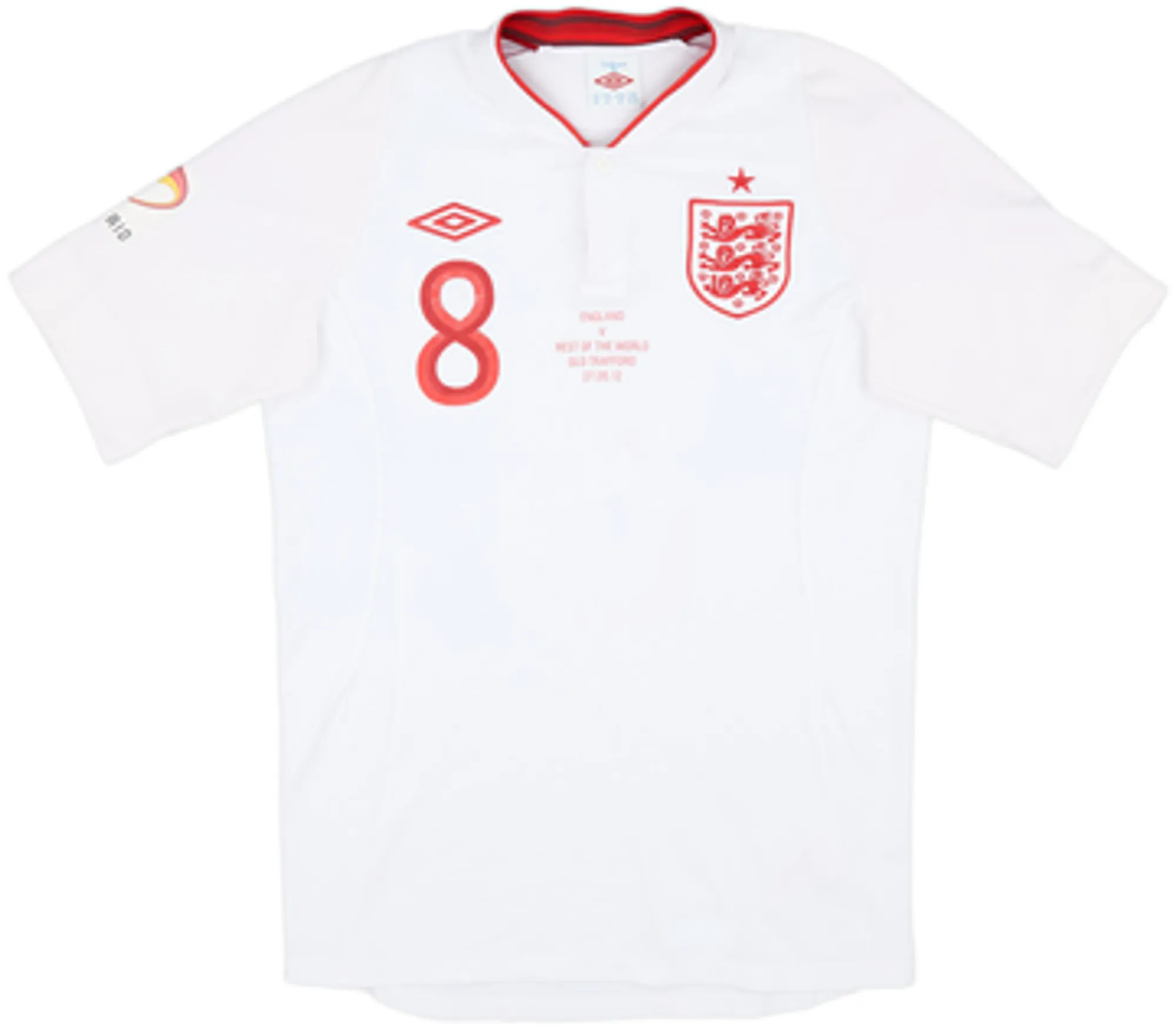 2012-13 England Home Shirt Cheyenne #8 - 5/10 - (S)