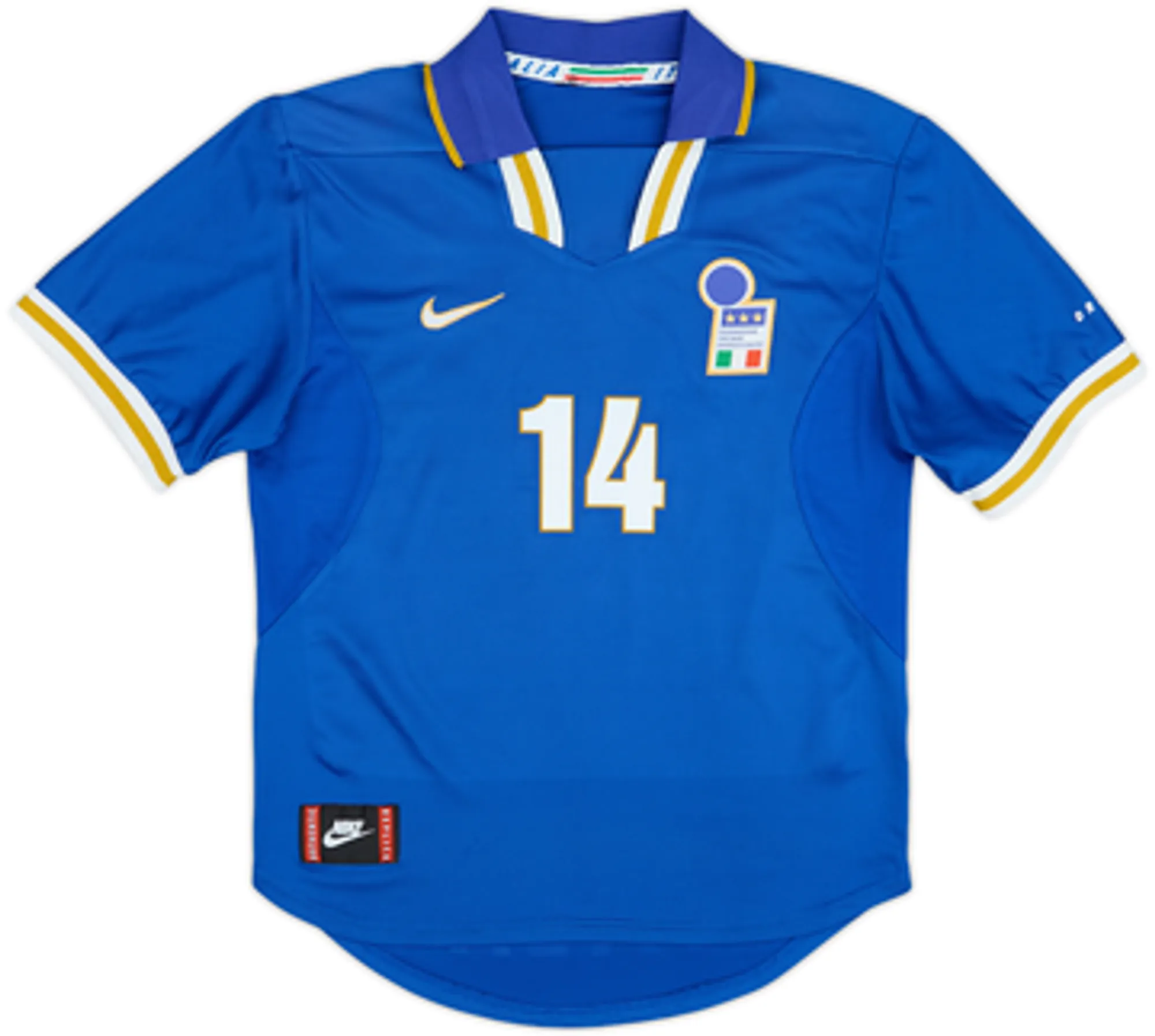 1996-97 Italy Home Shirt Del Piero #14 - 8/10 - (XL.Boys)