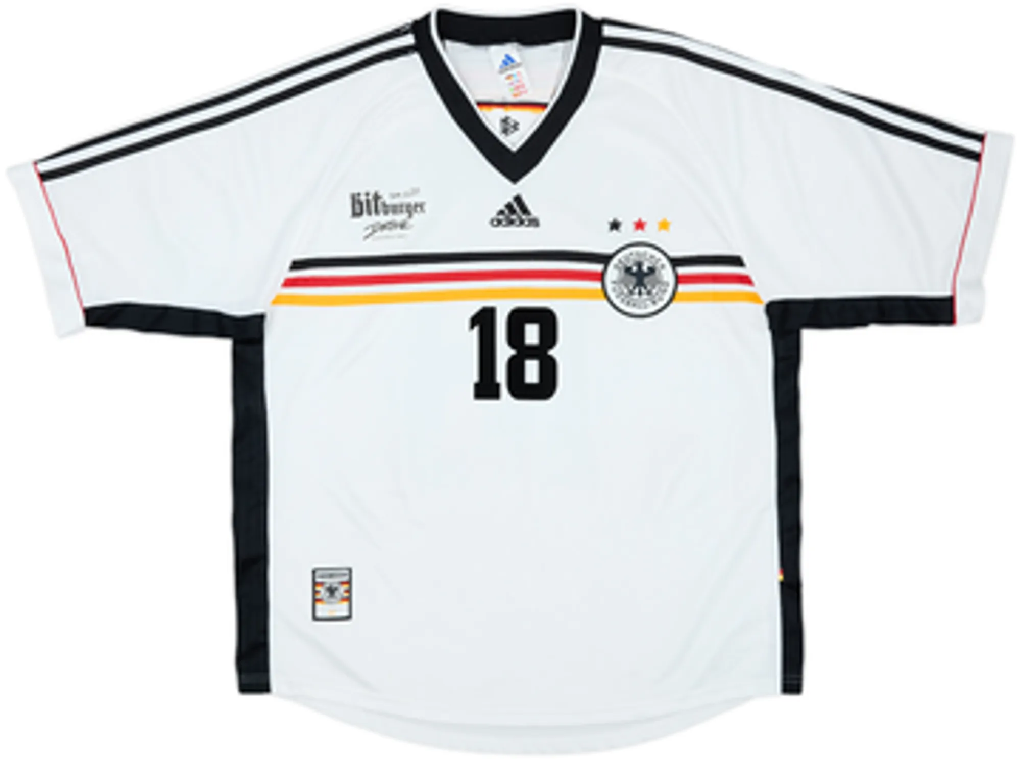1998-00 Germany Home/Training Shirt Klinsmann #18 - 5/10 - (XL)