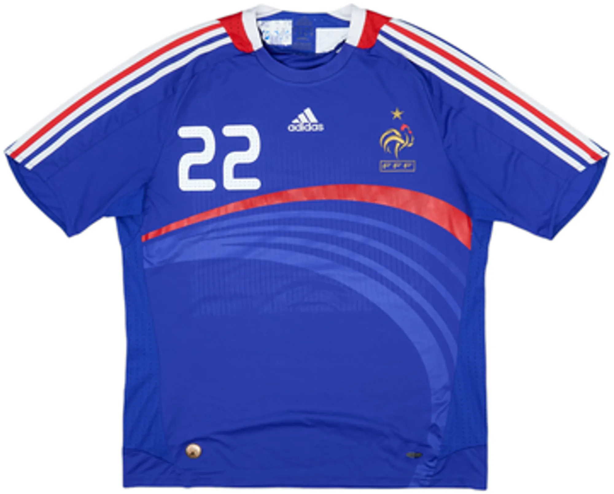 2007-08 France Home Shirt Ribery #22 - 6/10 - (L)