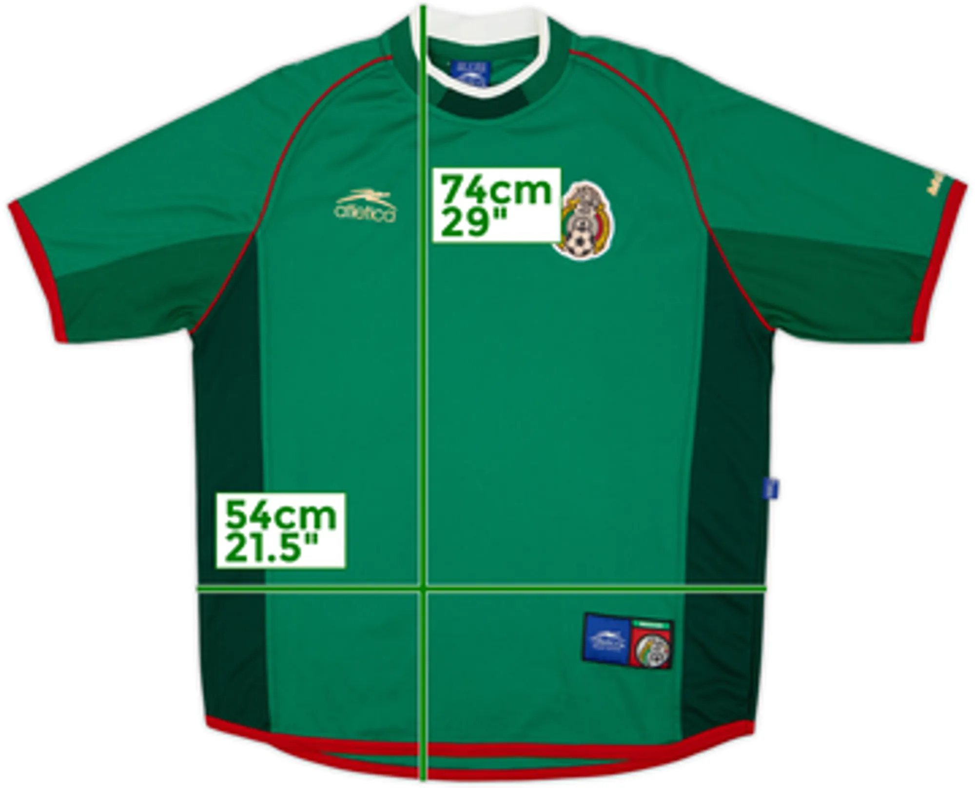 2001-02 Mexico Home Shirt - 6/10 - (L)