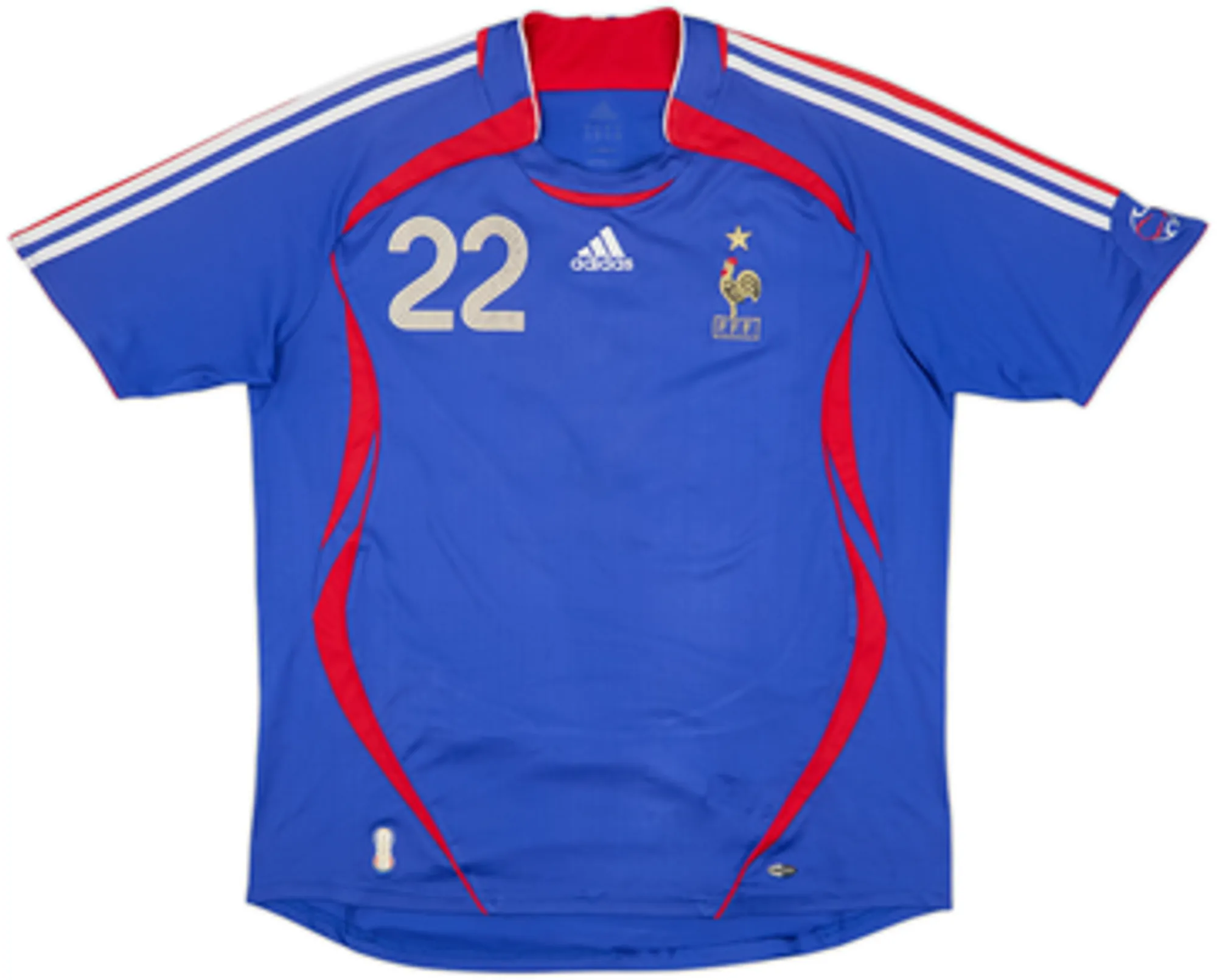 2006-07 France Home Shirt Ribery #22 - 4/10 - (XL)