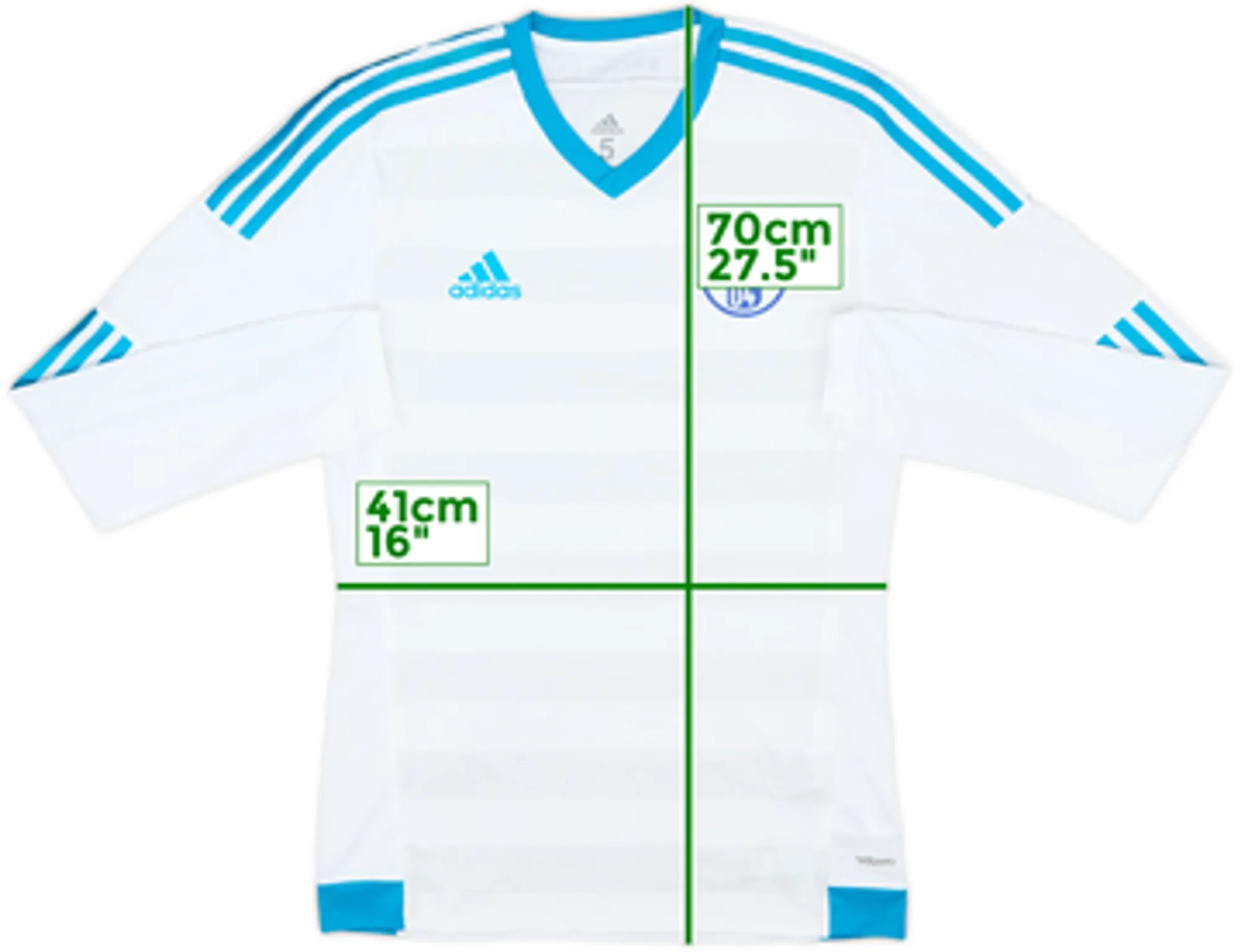 2015-17 Schalke Player Issue Away L/S Shirt - 7/10 - (S/M)