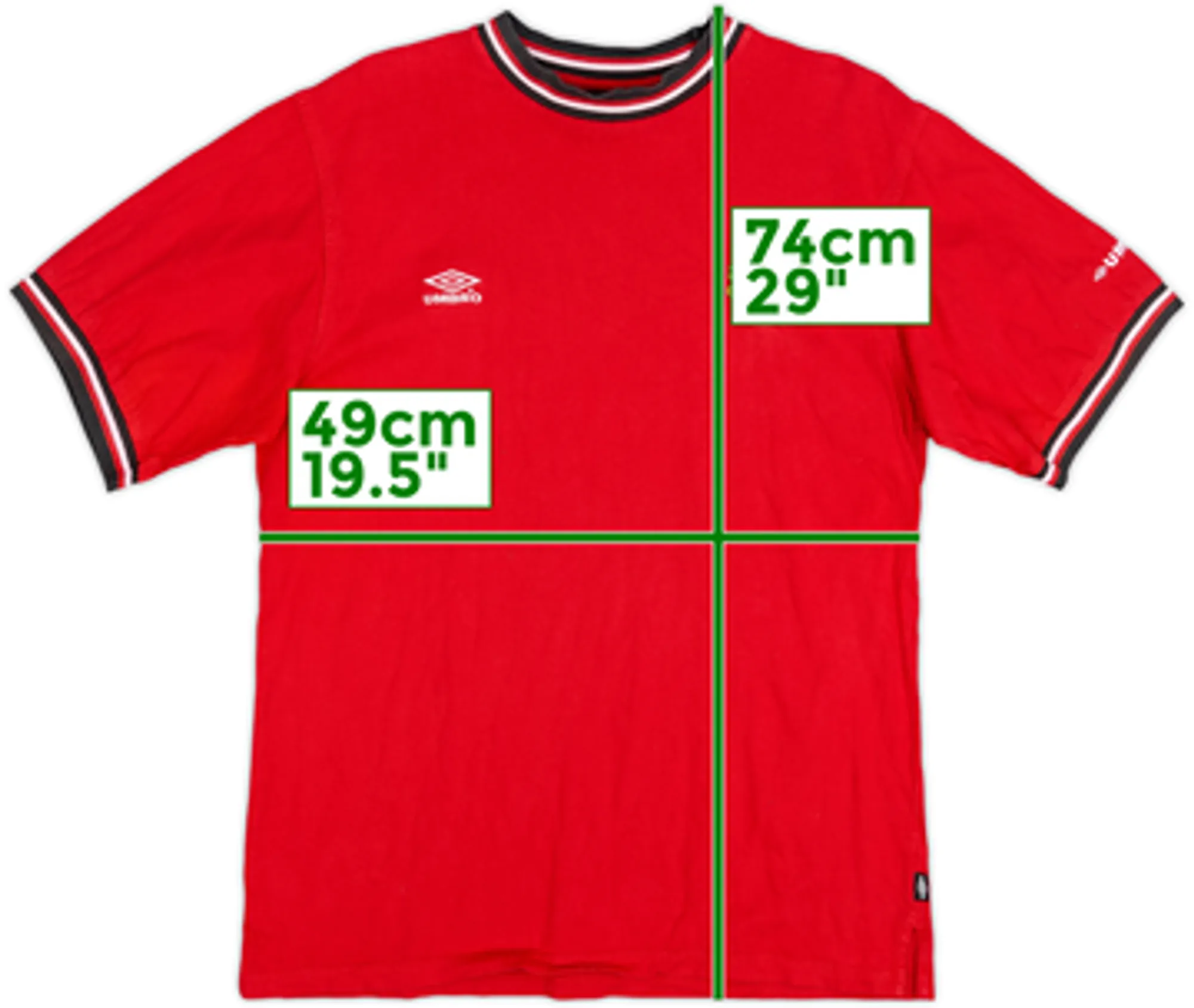 2000-01 Manchester United Umbro Cotton Tee - 7/10 - (M)