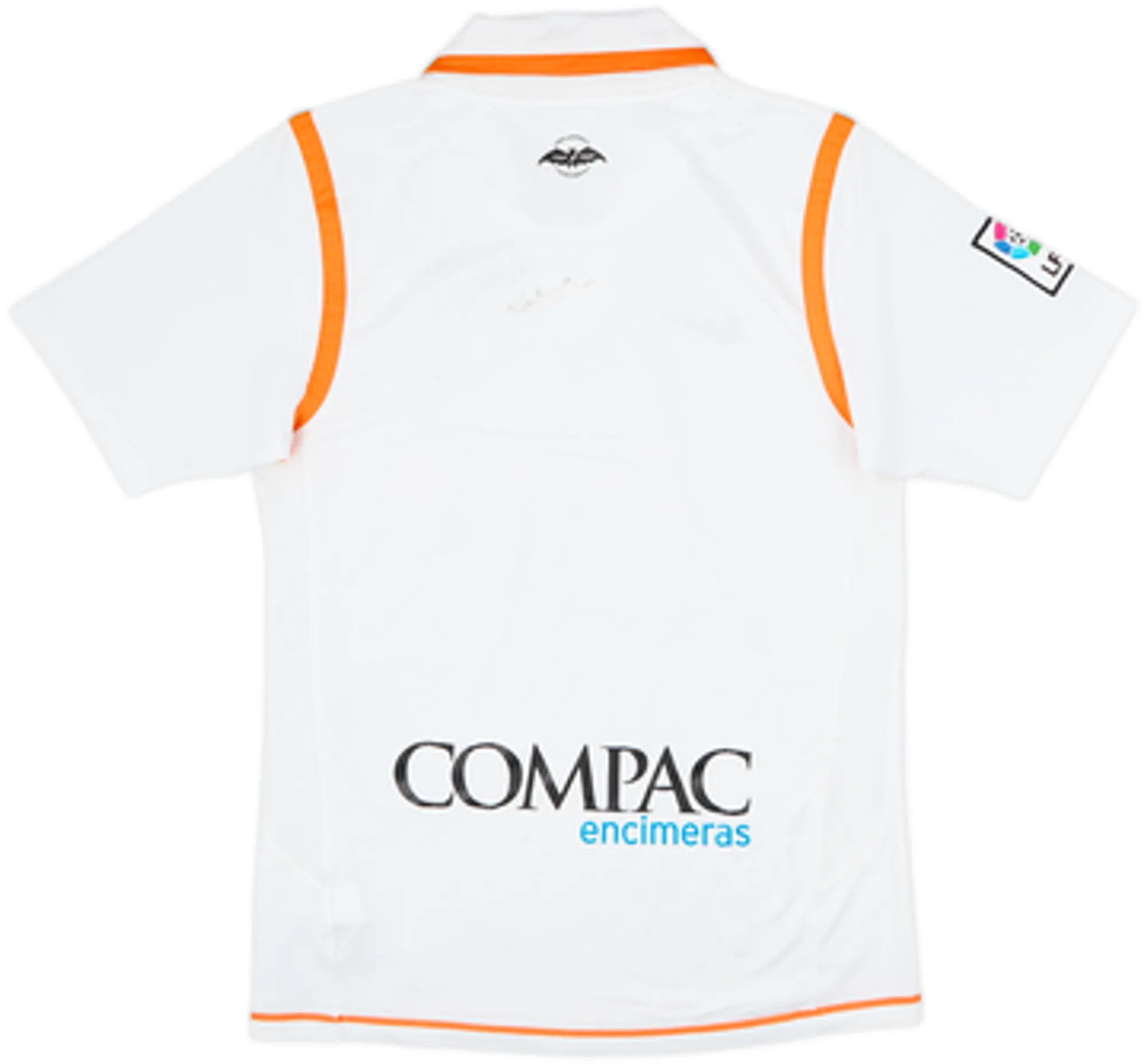 2007-08 Valencia Signed Home Shirt - 8/10 - (S)