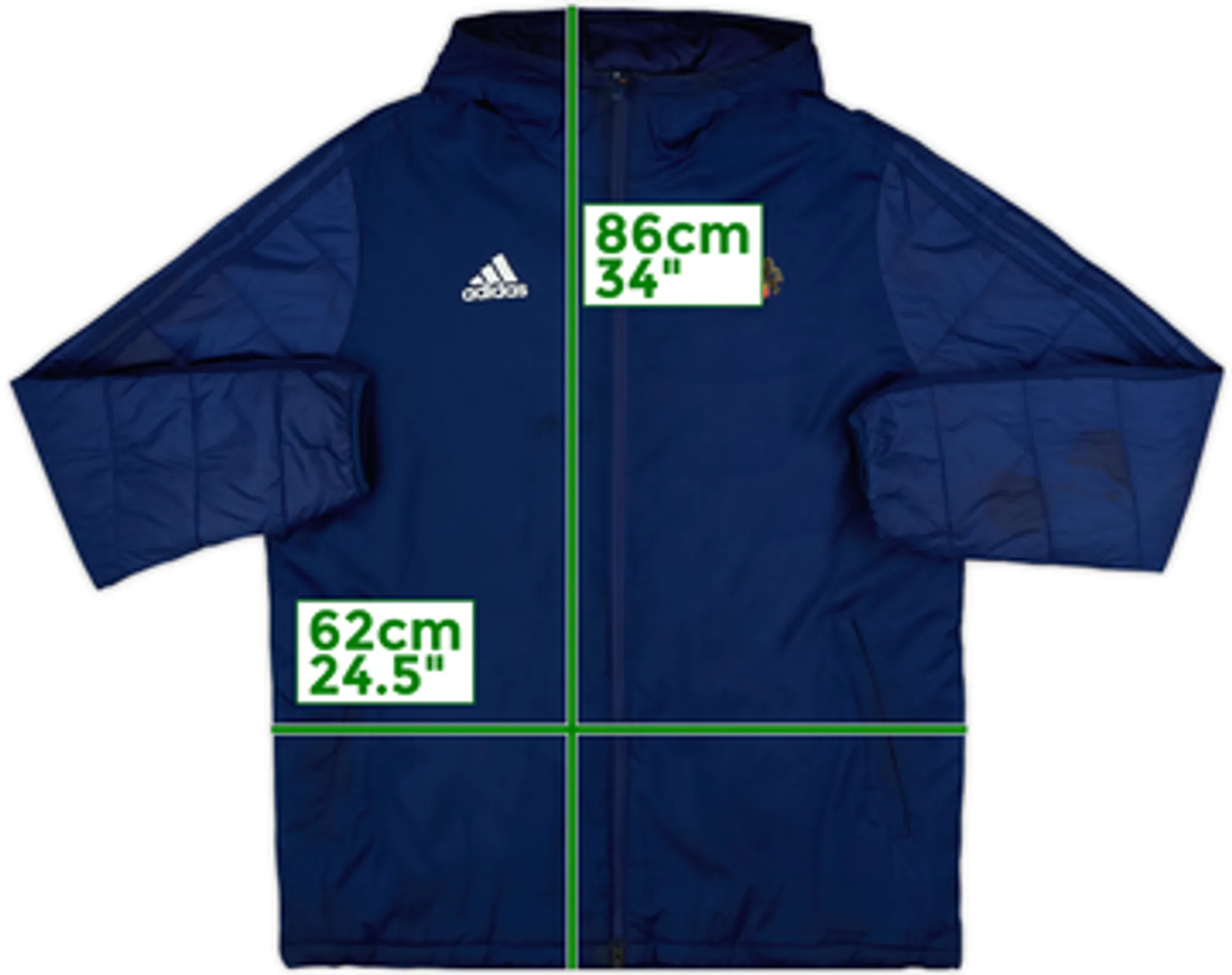 2017-18 Sunderland adidas Padded Bench Coat - 6/10 - (L)