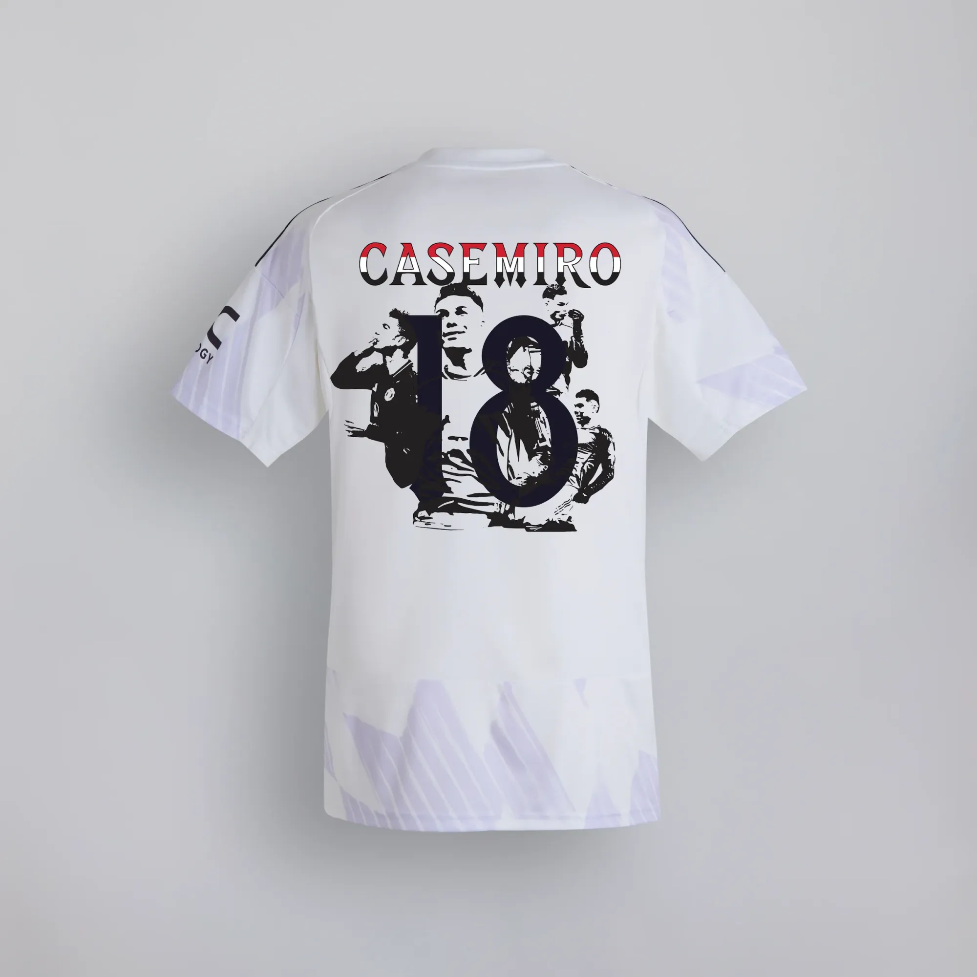 Manchester United 25/26 Away Jersey with Casemiro Special Edition Print White