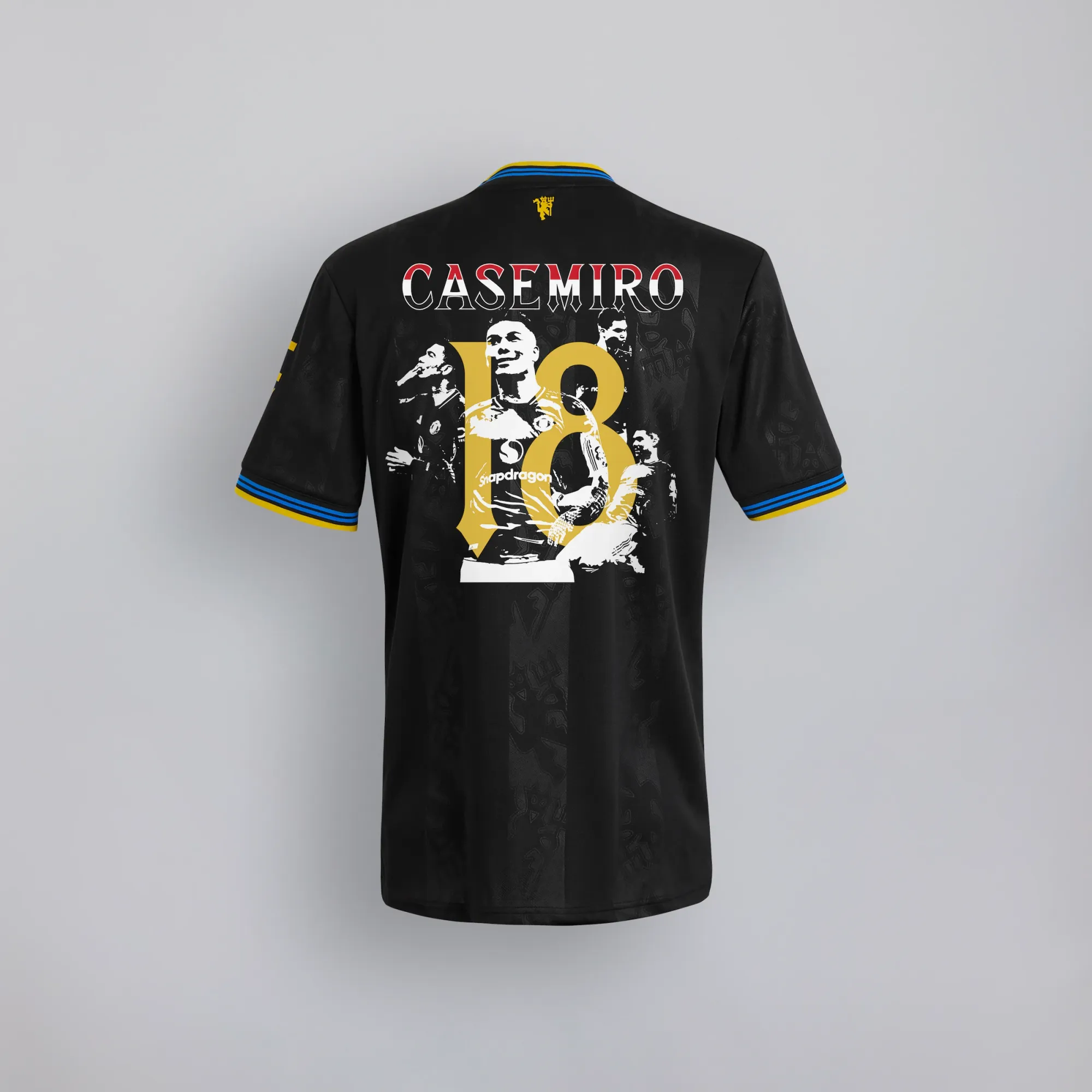 Manchester United 25/26 Third Jersey with Casemiro Special Edition Print Black