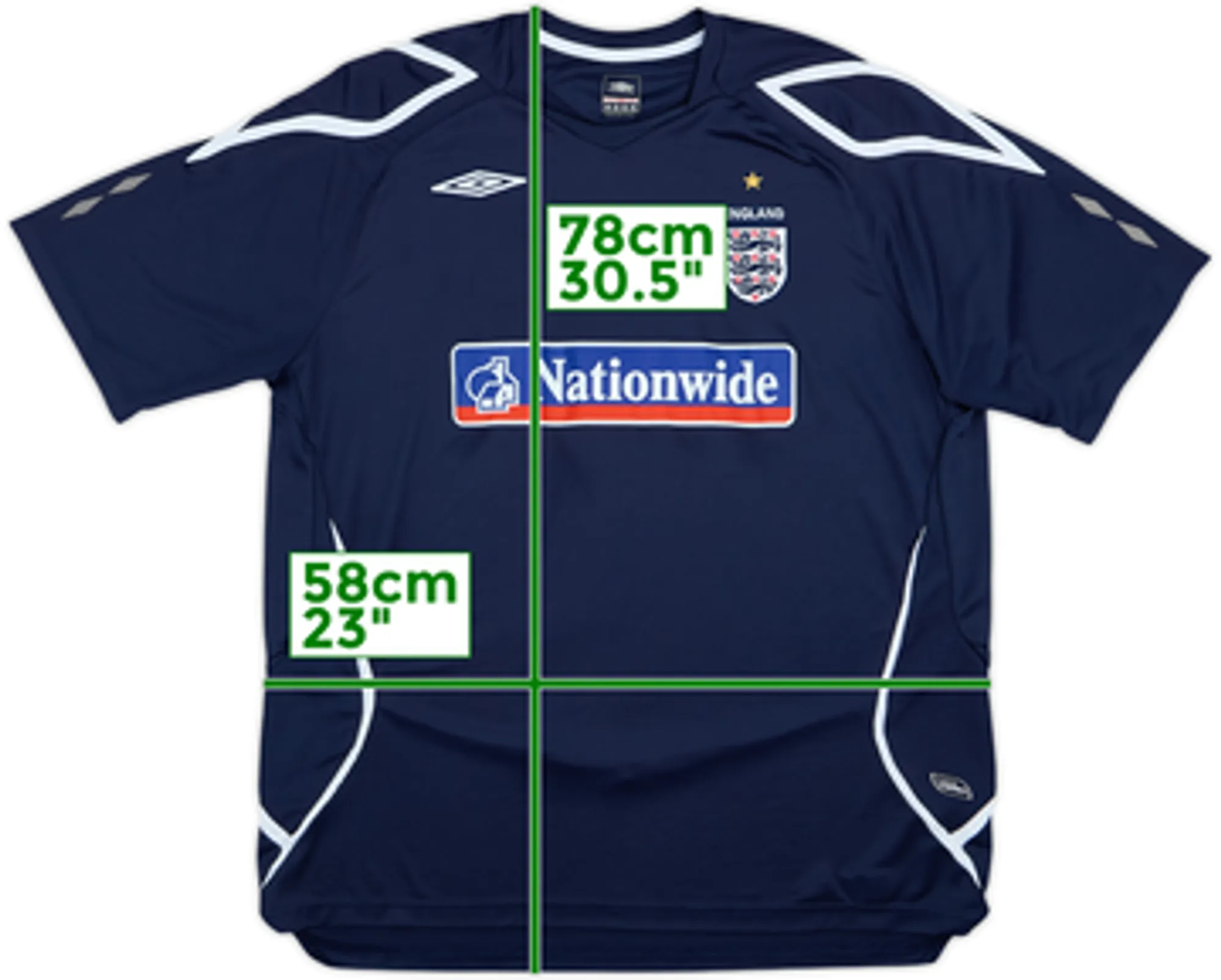2005-07 England Umbro Training Shirt - 10/10 - (L)