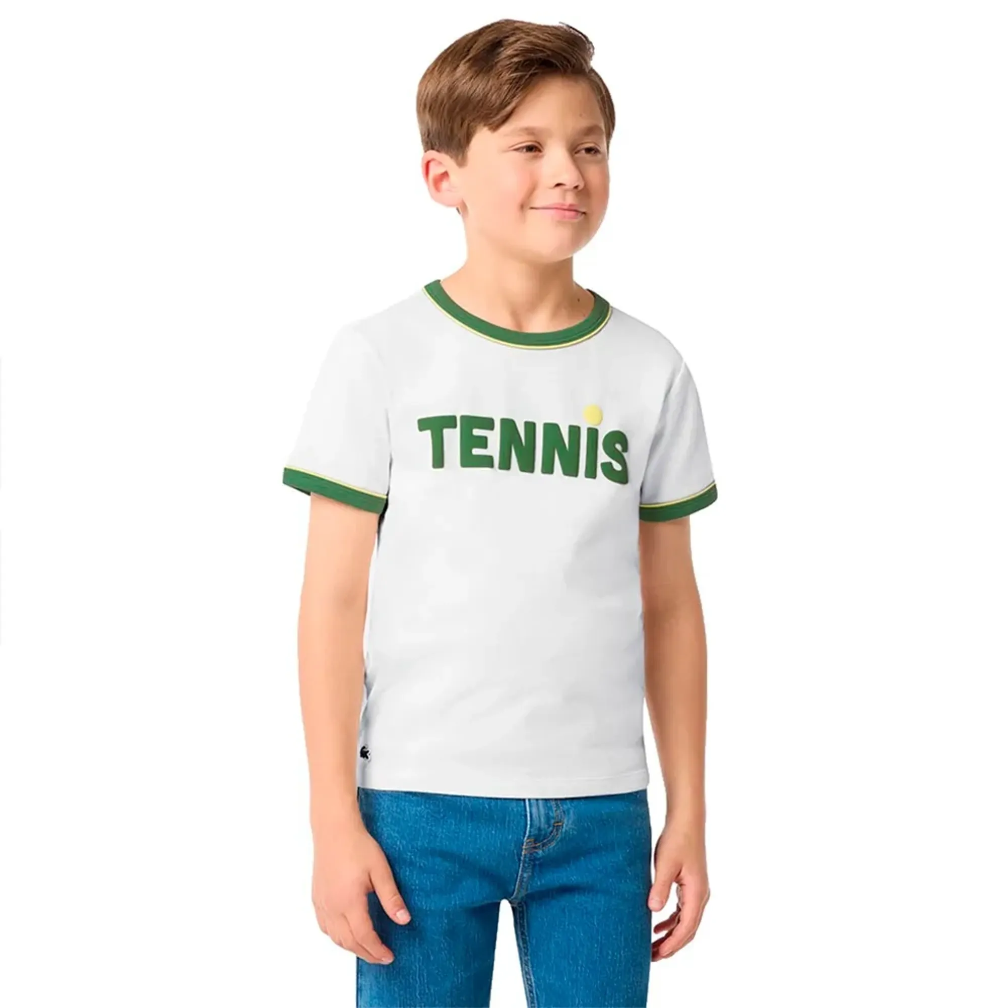 Lacoste Printed Cotton T-shirt - White