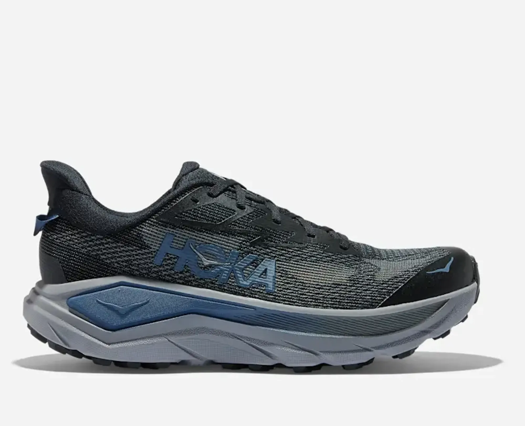 Hoka Men's Challenger 8 Road Running Shoes In Black/Thunder Cloud