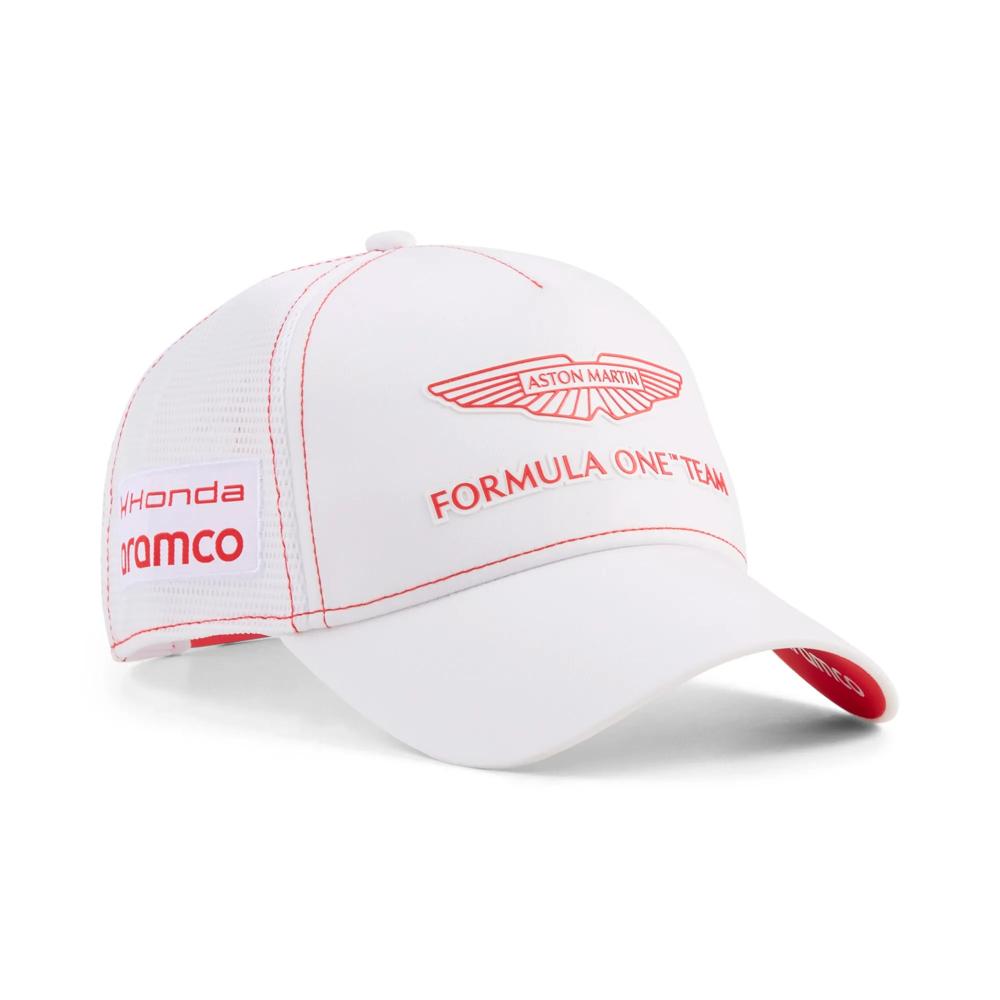 PUMA x ASTON MARTIN ARAMCO F1Â® TEAM Replica Lance Stroll Trucker Cap in White