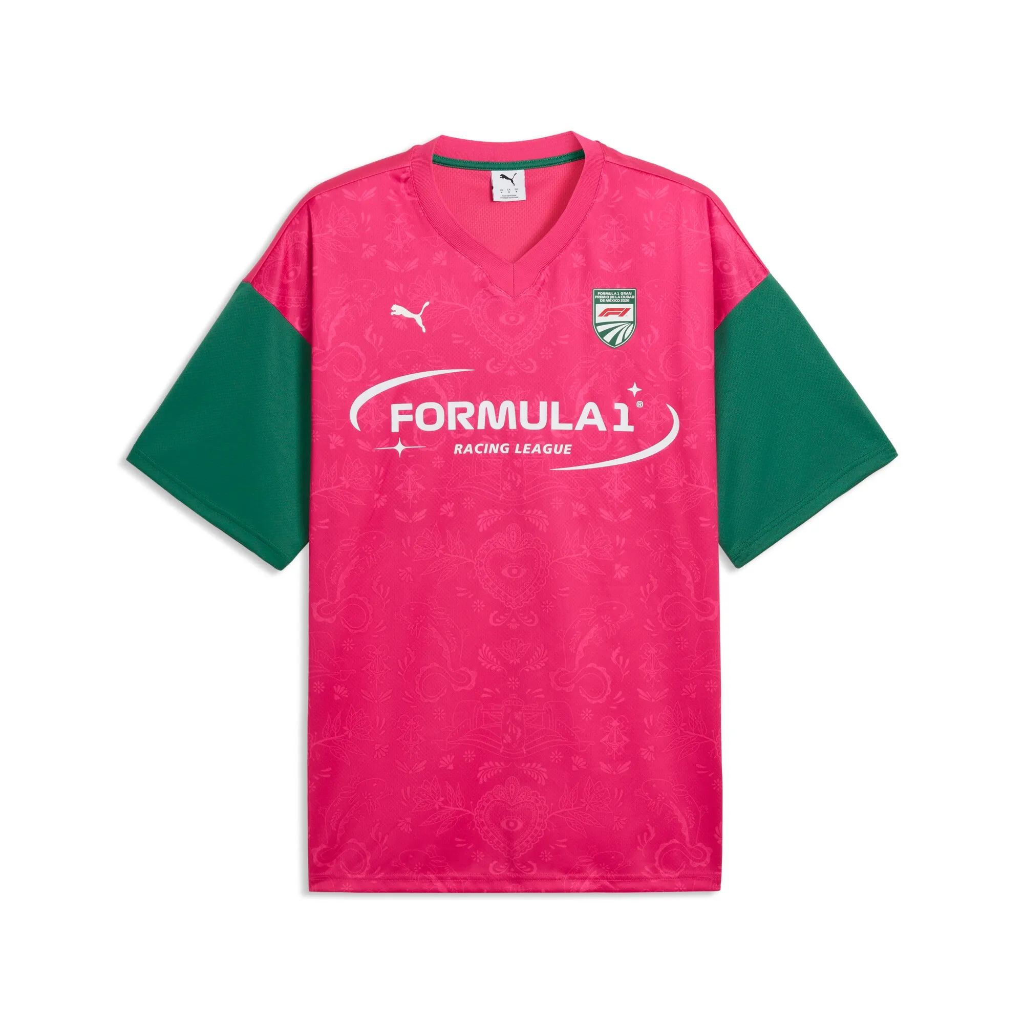 PUMA F1® Mexico Relaxed Jersey Men in Pink | Size Large