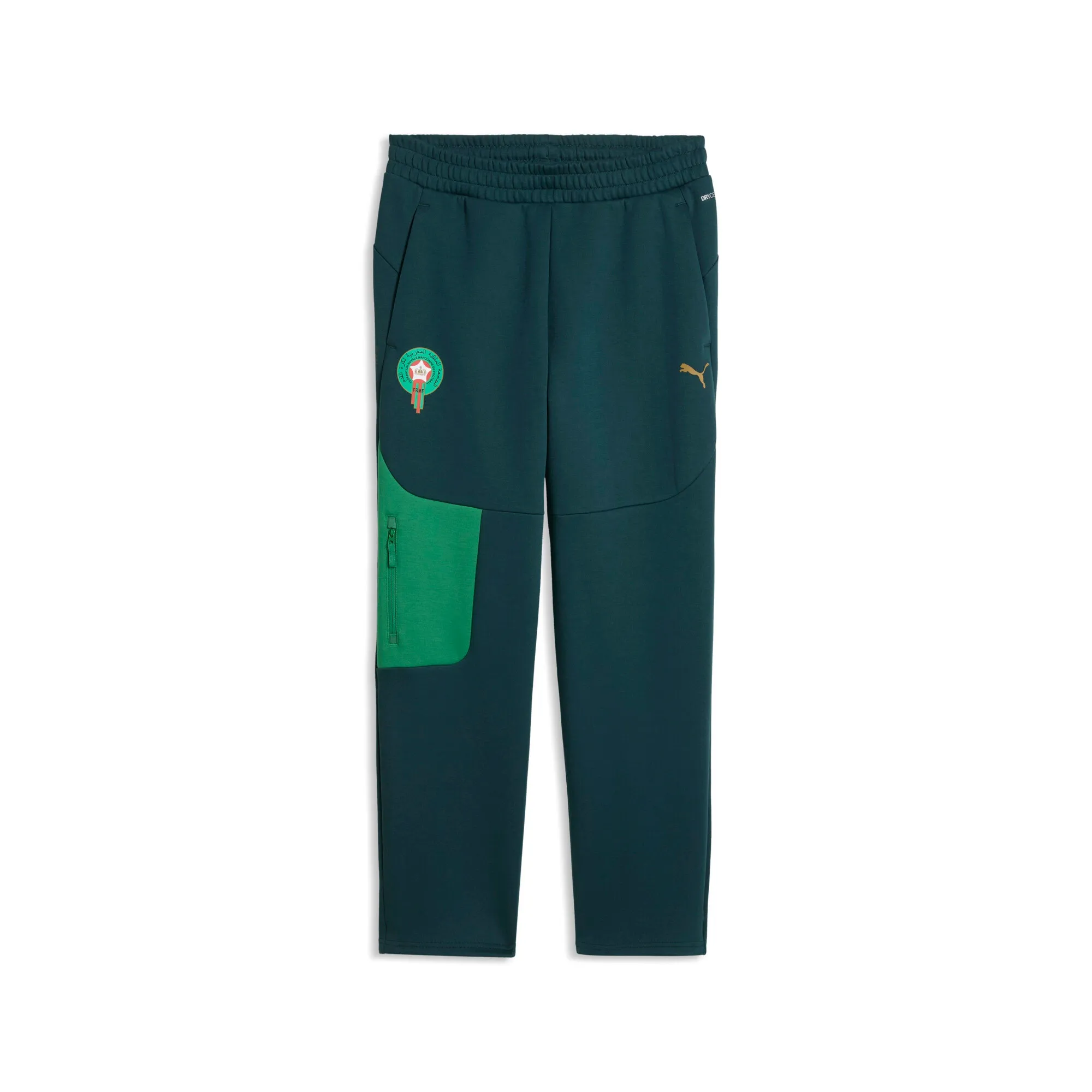 PUMA Morocco PUMATECH Sweatpants Men in Green | Size Large