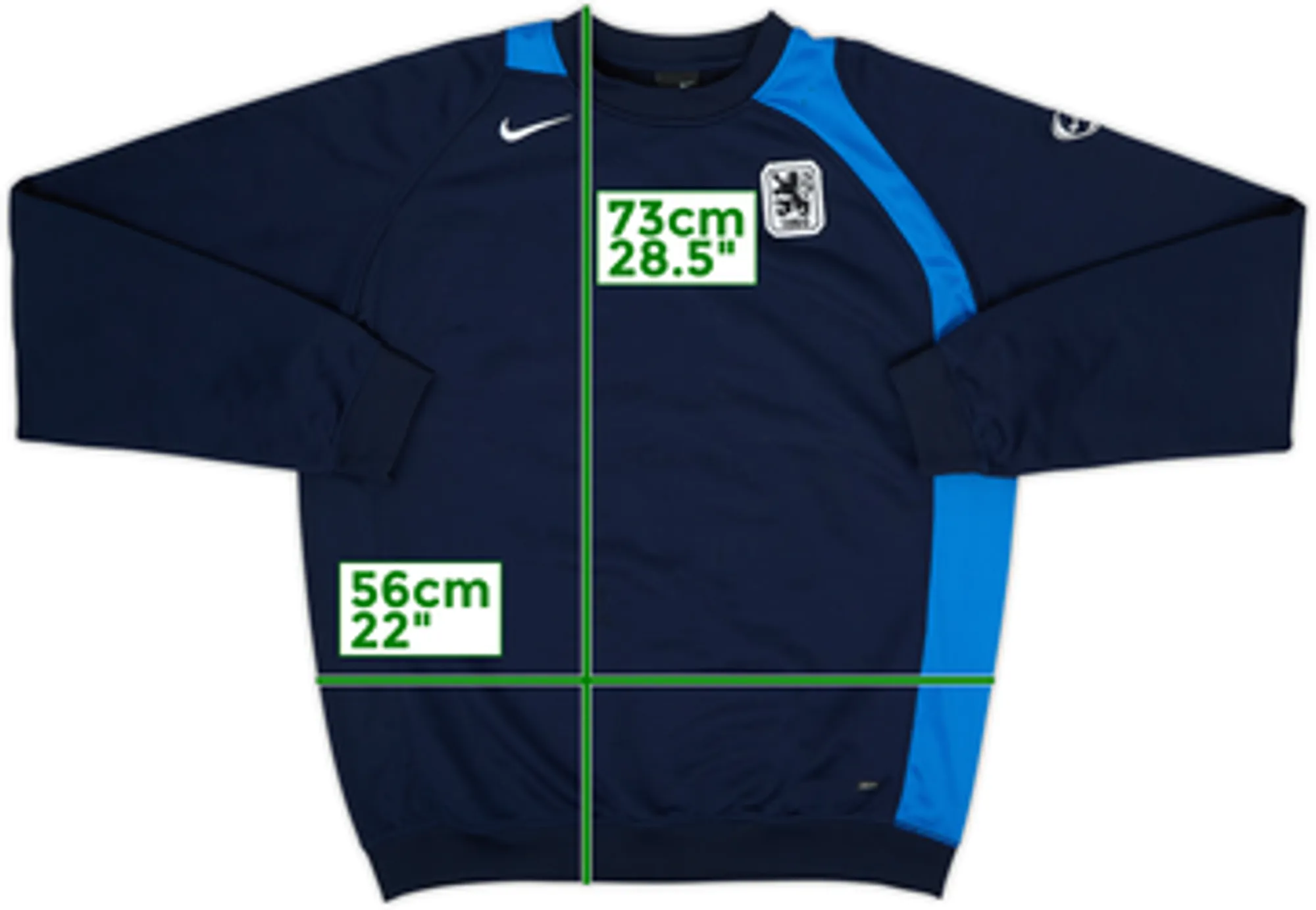 2002-03 1860 Munich Nike Sweat Top - 6/10 - (L)