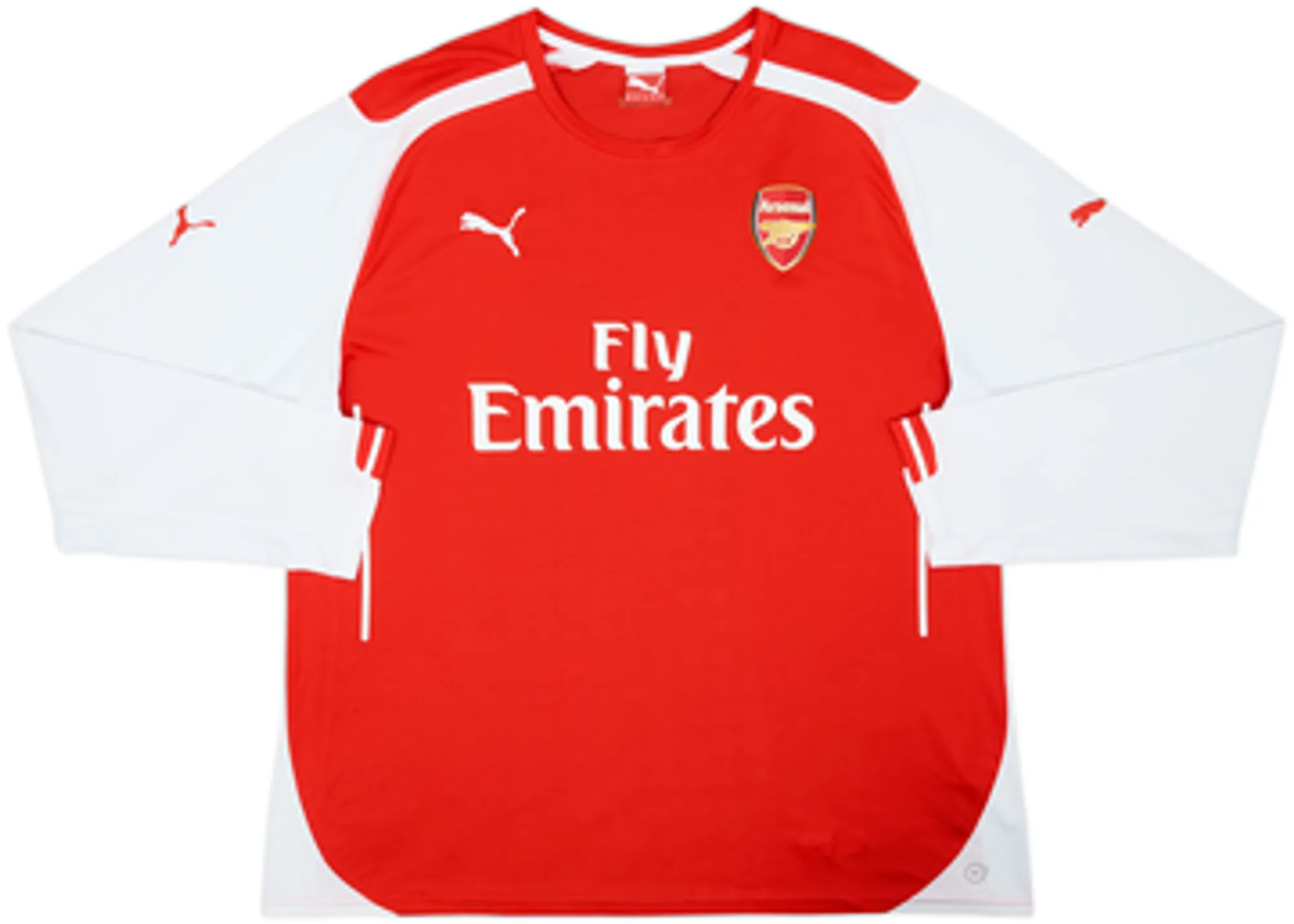 2014-15 Arsenal Home L/S Shirt S.Cazorla #19 - 9/10 - (XXL)
