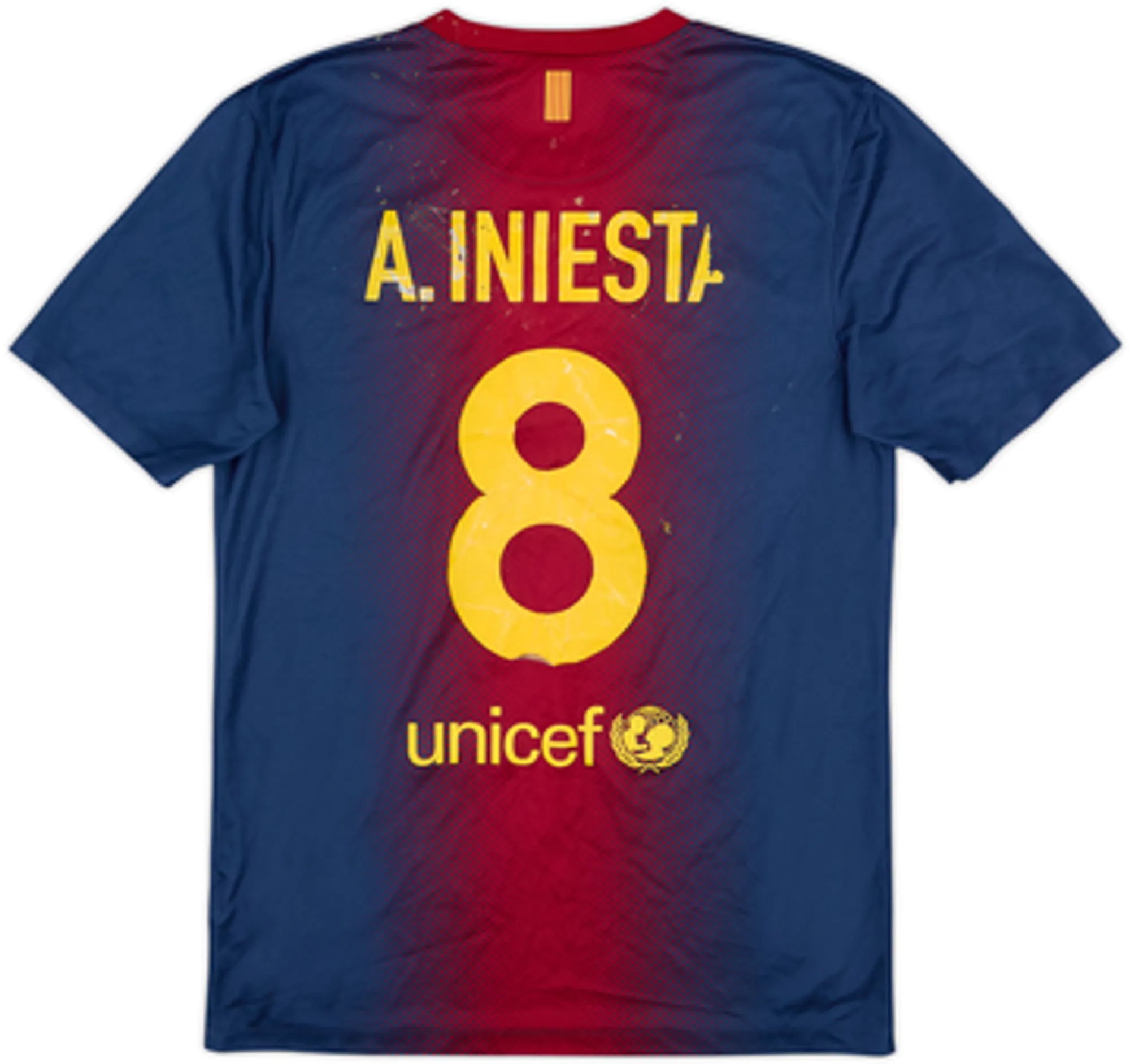 2012-13 Barcelona Basic Home Shirt A.Iniesta #8 - 4/10 - (S)