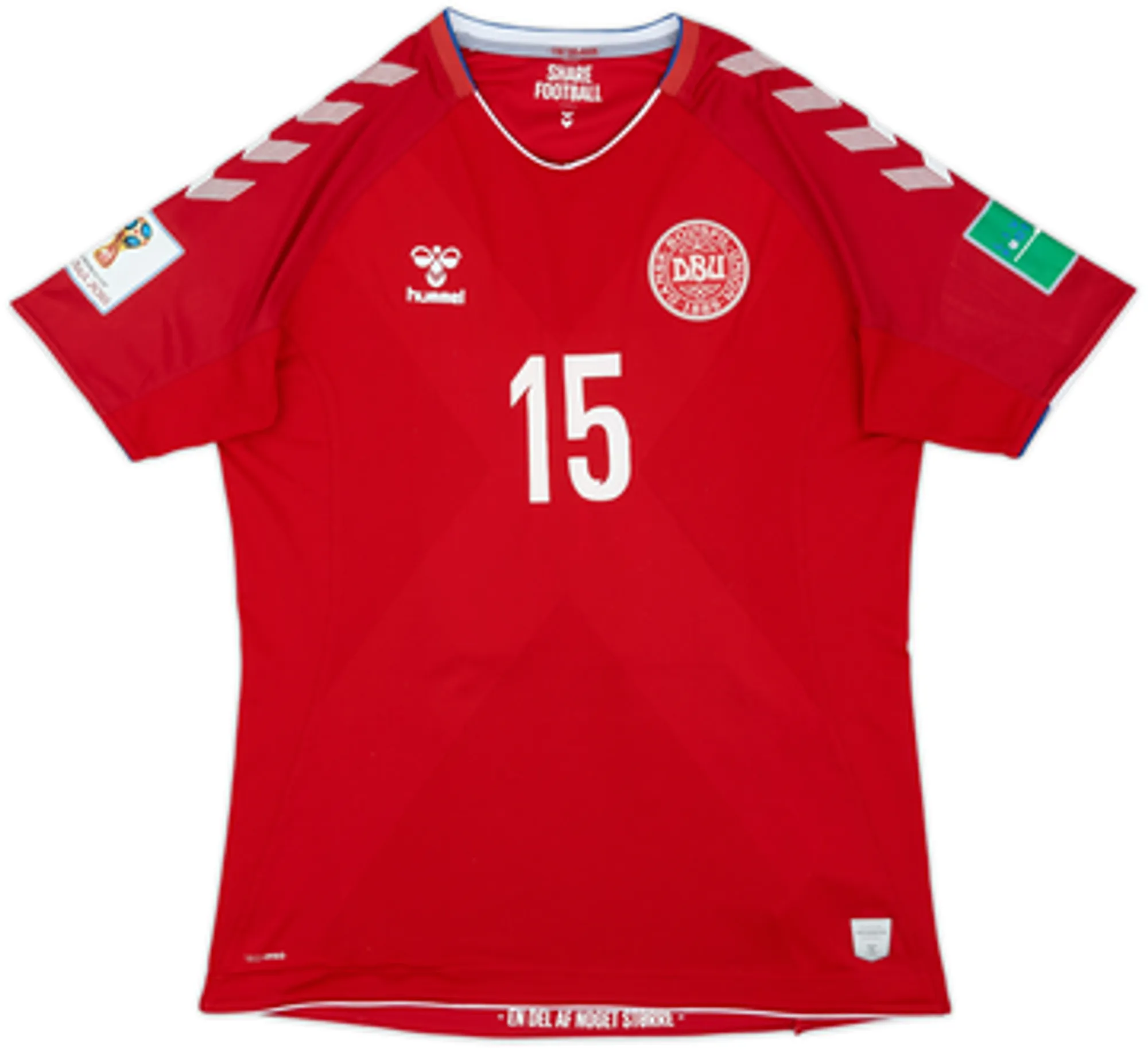 2018-19 Denmark Home Shirt Fischer #15 - 7/10 - (XL)