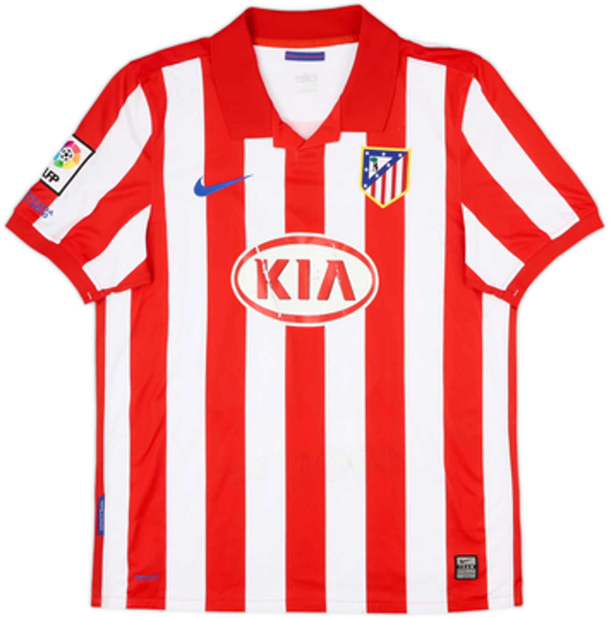 2009-10 Atletico Madrid Home Shirt Maxi #11 - 3/10 - (M)