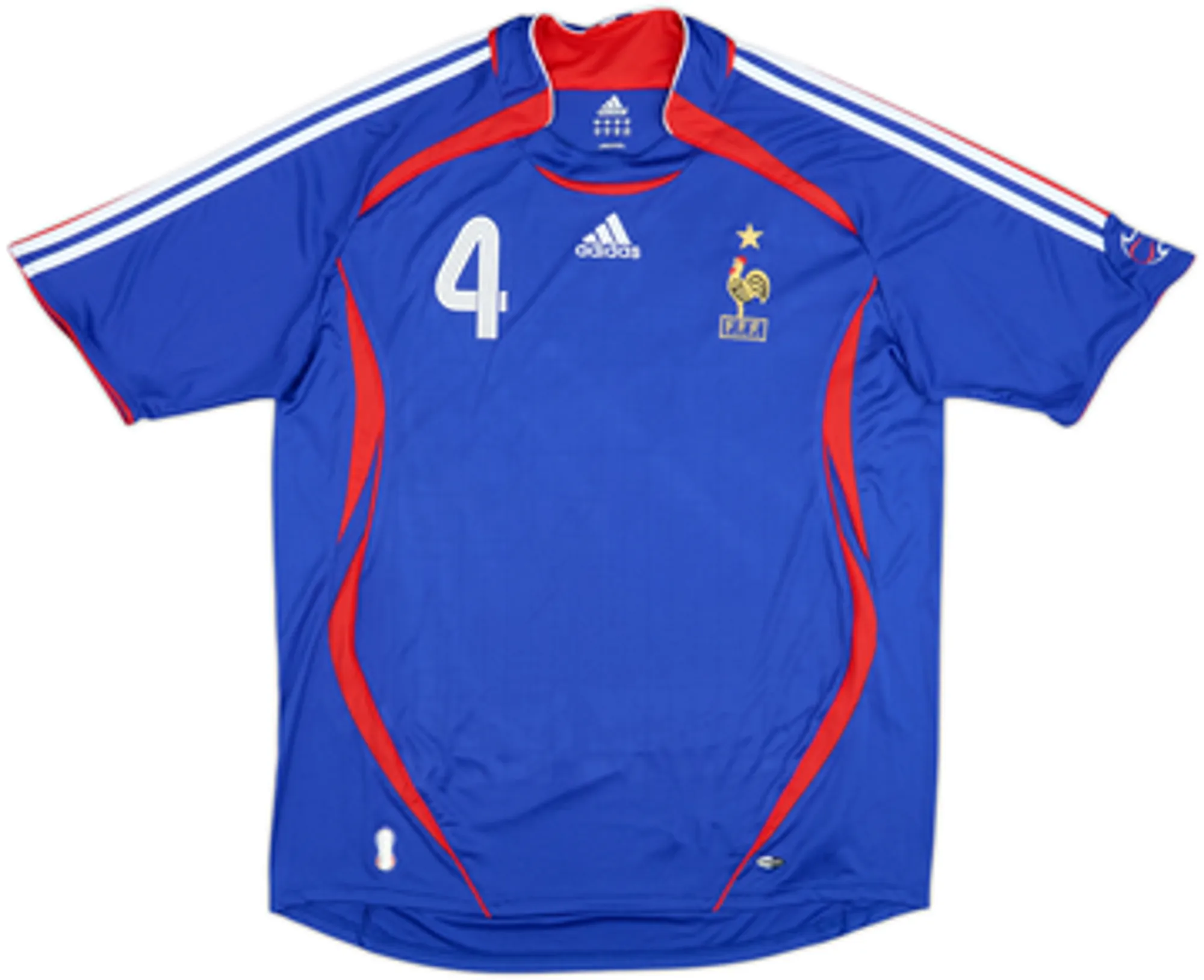 2006-07 France Home Shirt Vieira #4 - 8/10 - (XL)