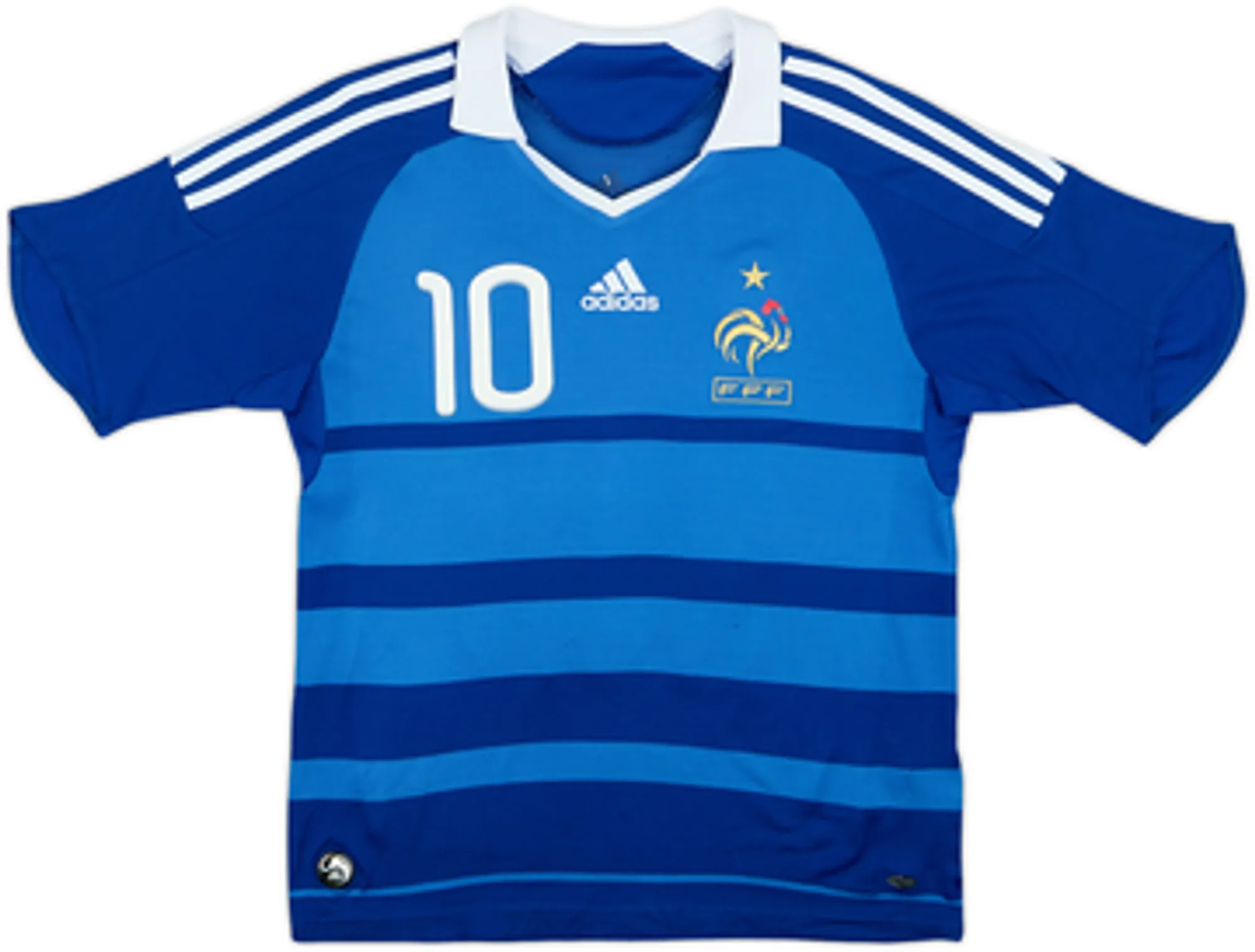2008-09 France Home Shirt Benzema #10 - 6/10 - (L.Boys)