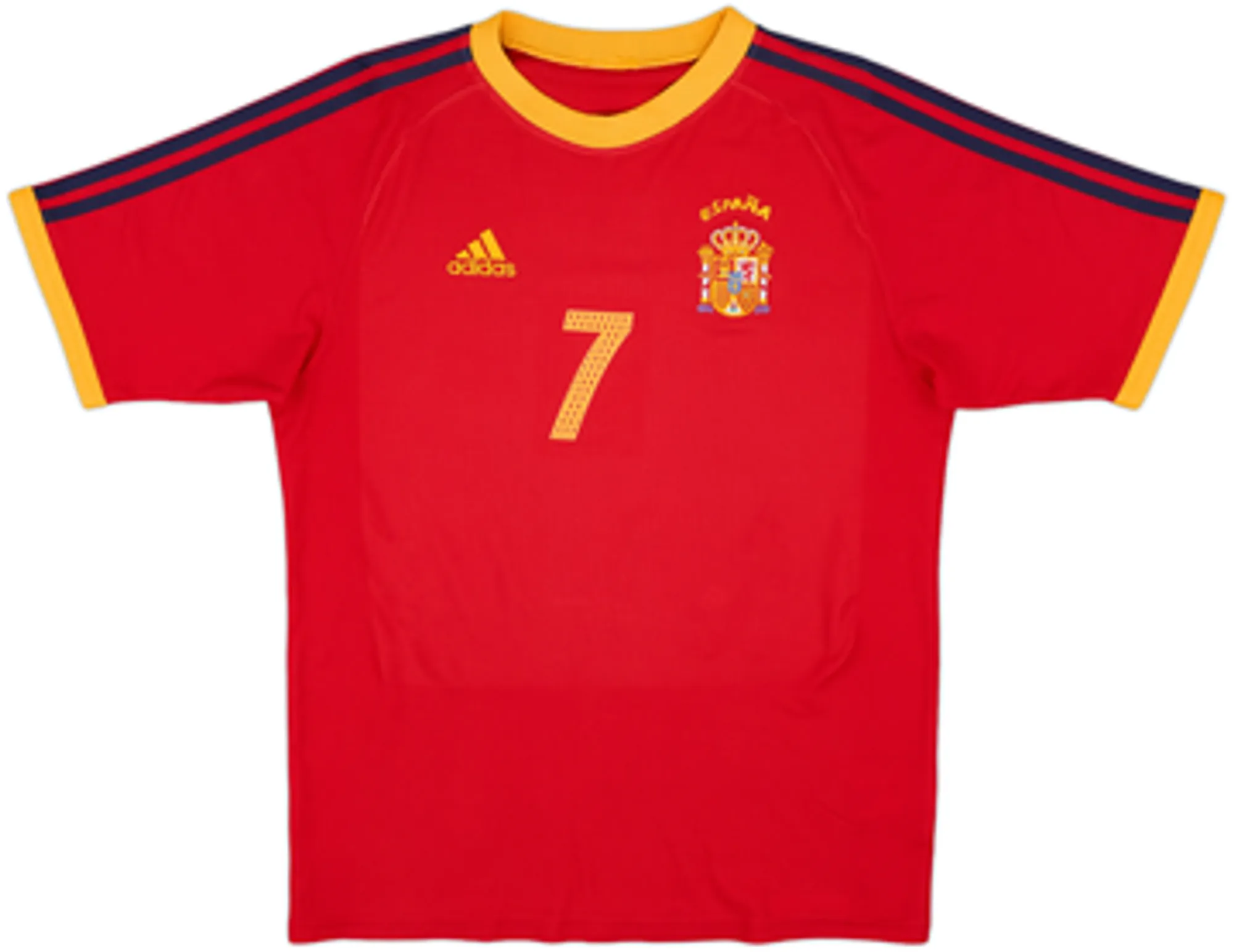 2002-04 Spain Basic Home Shirt Raul #7 - 8/10 - (XL.Boys)