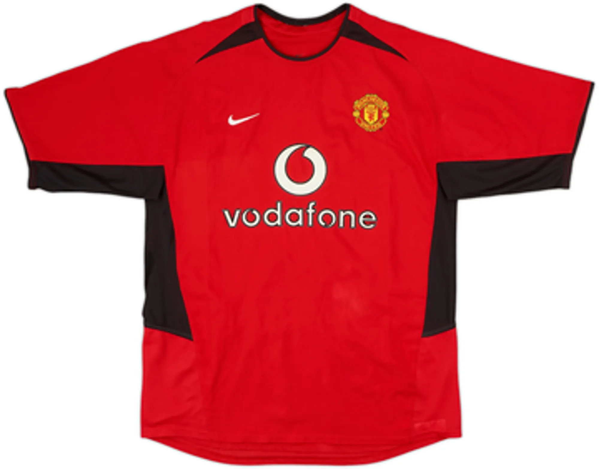 2002-04 Manchester United Home Shirt Butt #8 - 6/10 - (M)