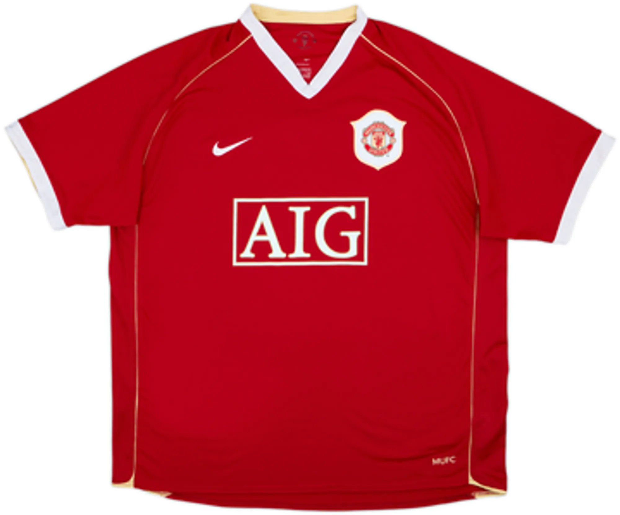 2006-07 Manchester United Home Shirt Scholes #18EL