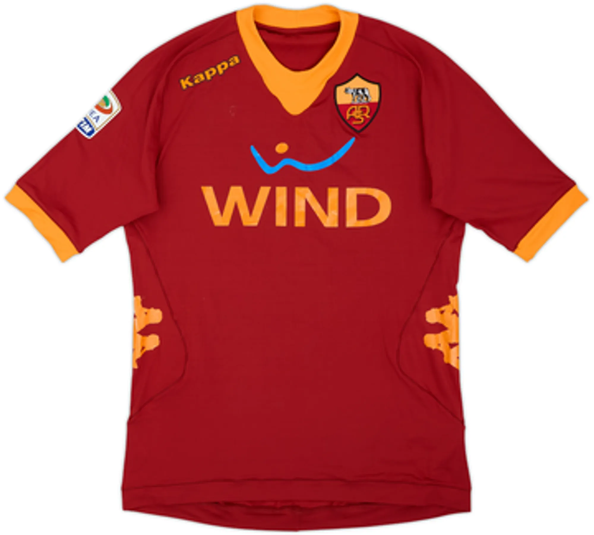 2011-12 Roma Signed Home Shirt Totti #10 - 6/10 - (XL)