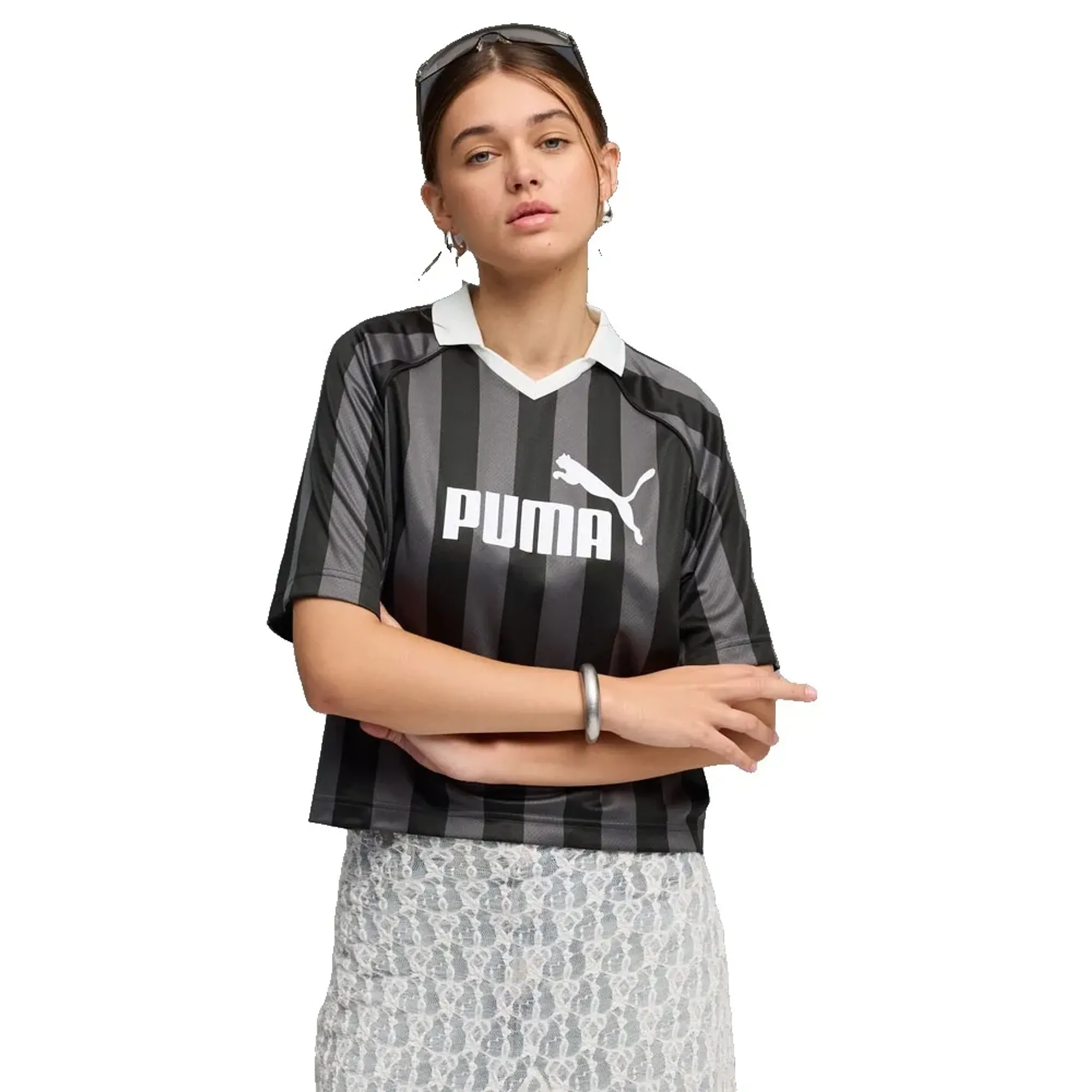 Puma Ess Short Sleeve V Neck T-shirt