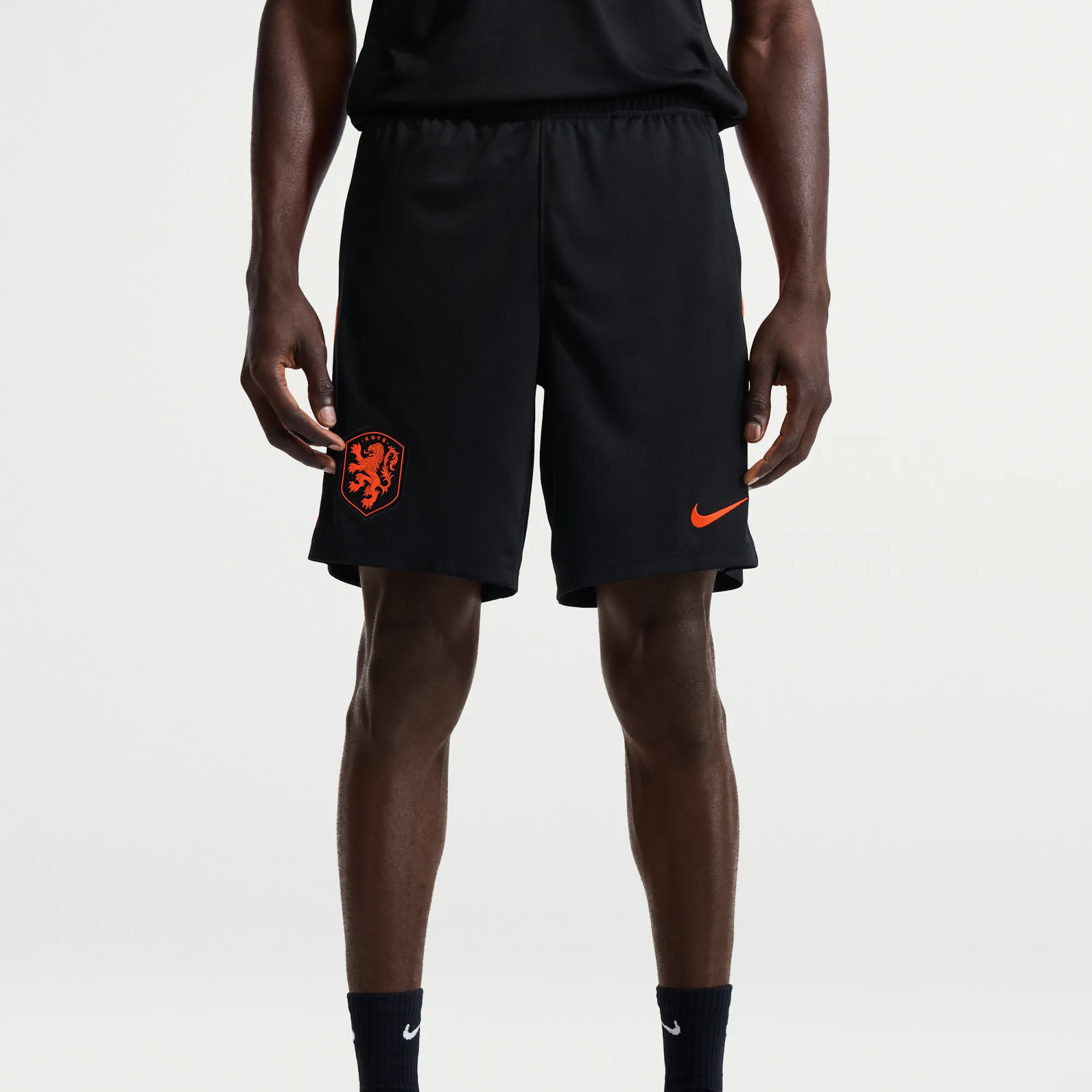 Netherlands Strike Men's Nike Dri-FIT Football Knit Shorts - Black