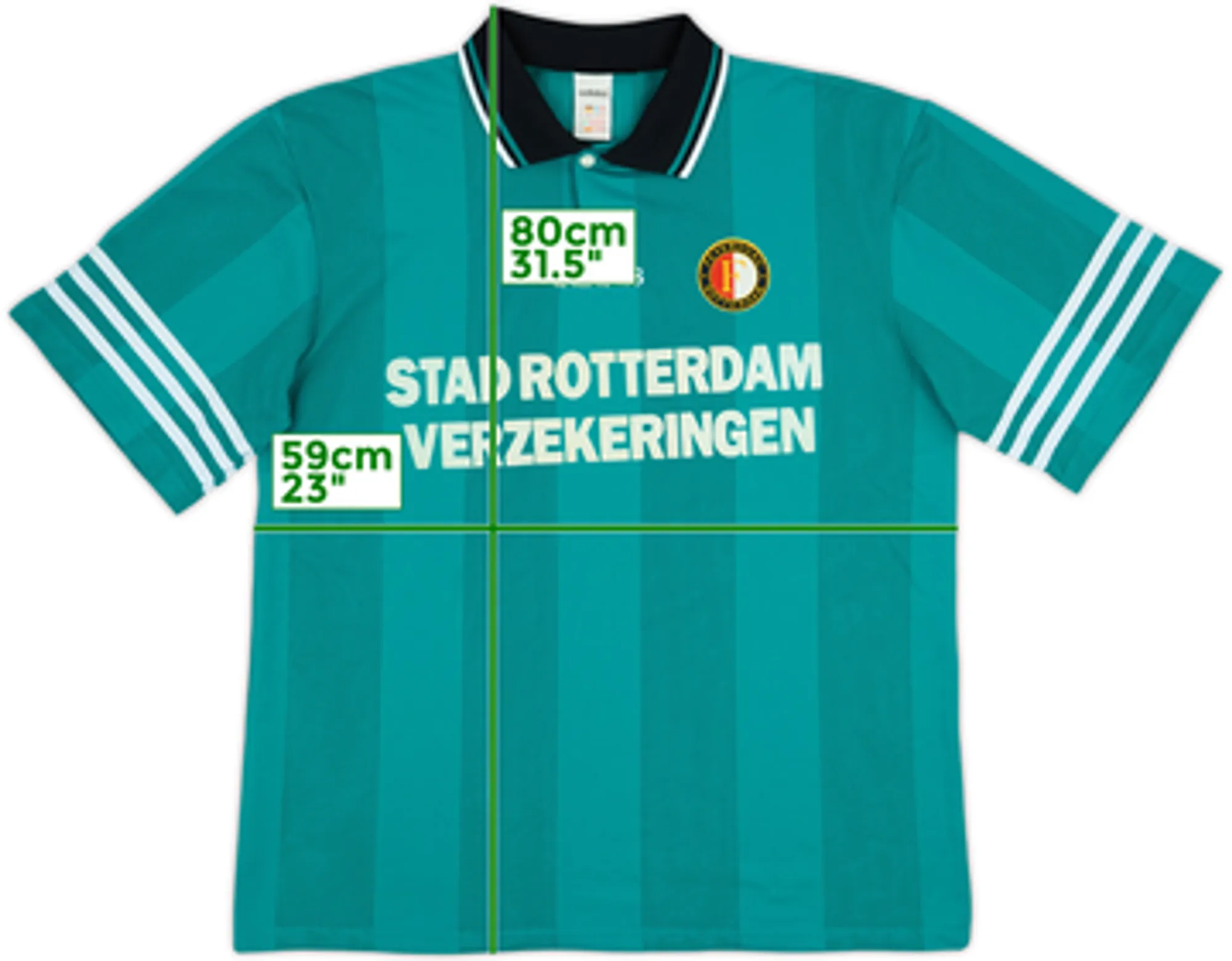 1995-96 Feyenoord Away Shirt - 10/10 - (XXL)